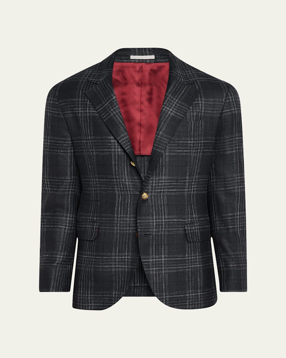 Men's Madras Plaid Sport Jacket Product Image