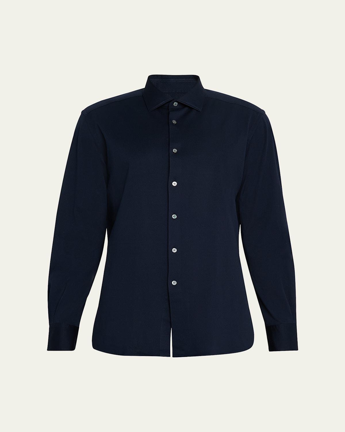 Men's Cotton Pique Sport Shirt Product Image