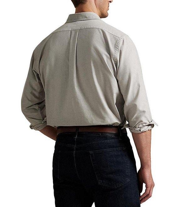 Polo Ralph Lauren Big & Tall Solid Oxford Long Sleeve Woven Shirt Product Image