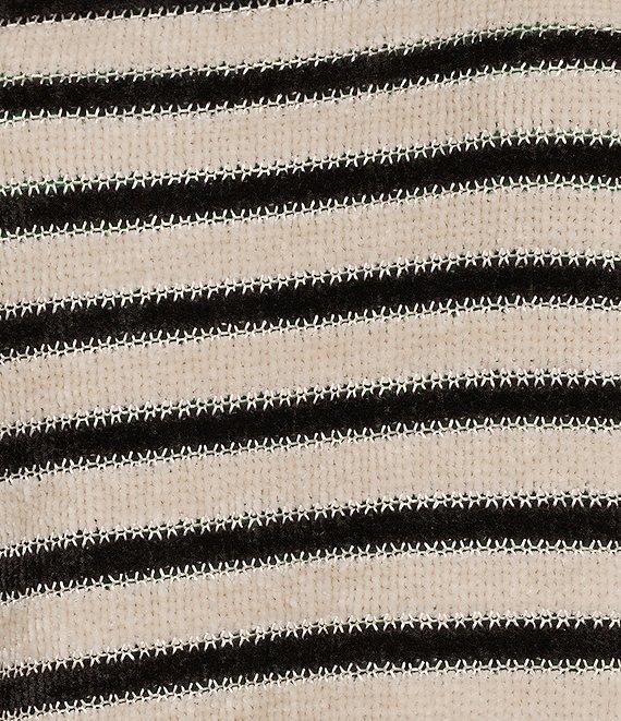 Evolutionary Chenille Stripe Knit Pullover Top Product Image