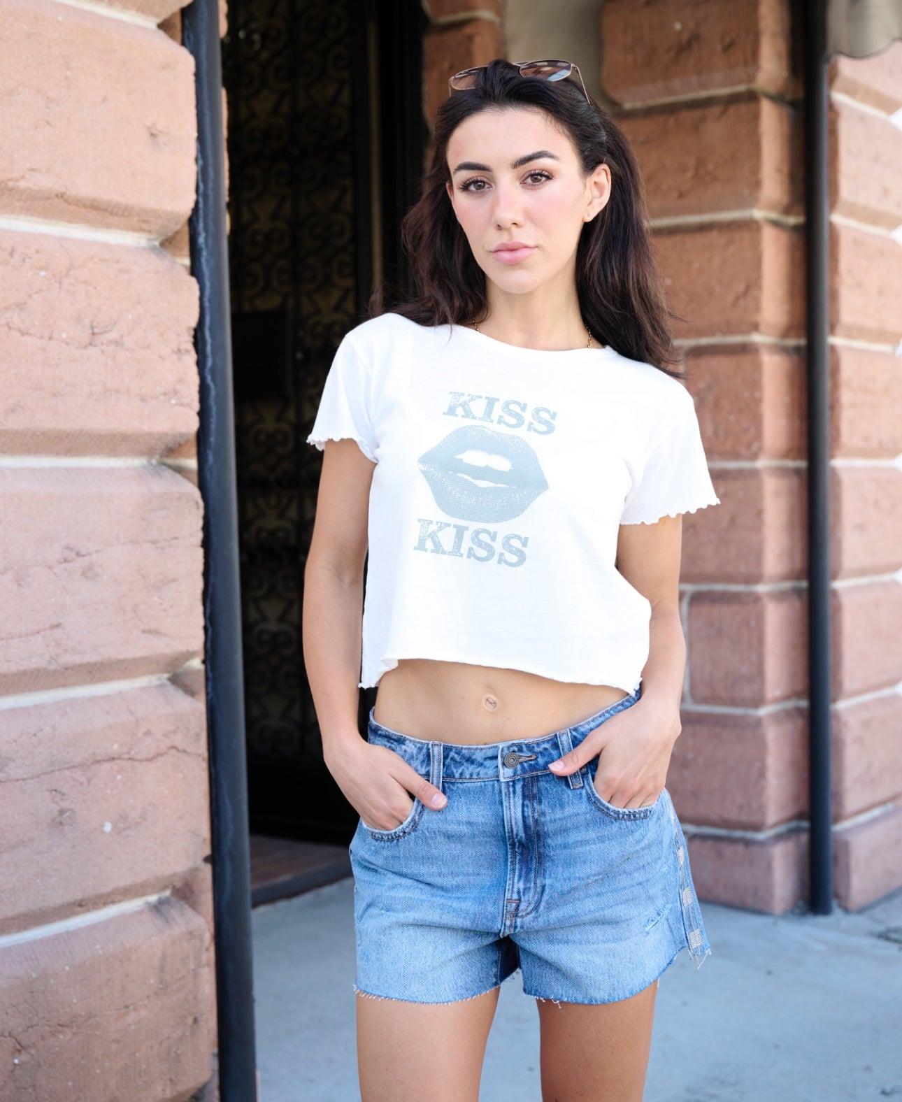 Kiss Kiss Lips Graphic Tee Product Image