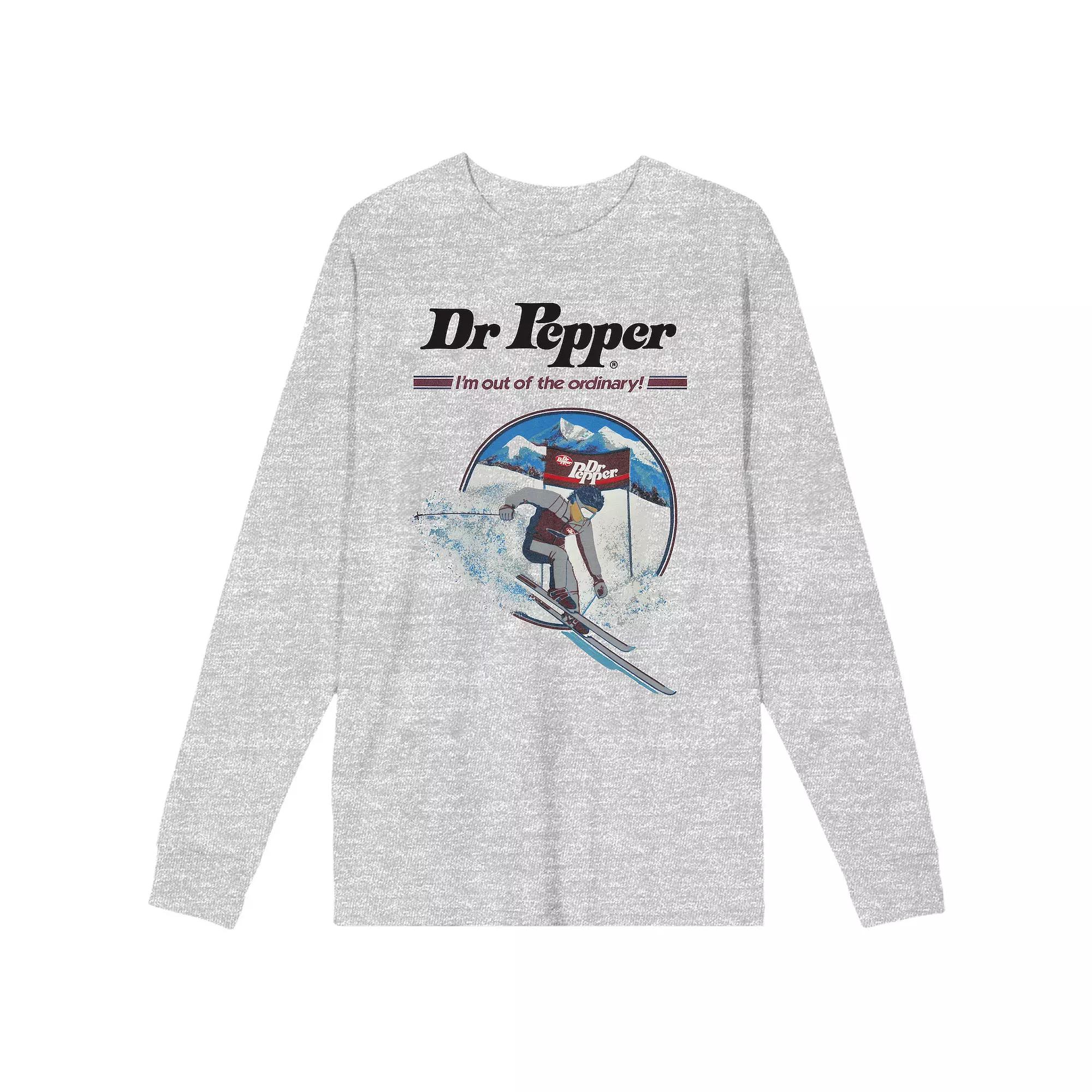 Men's Dr. Pepper I'm Out of the Ordinary Skiing Long Sleeve Graphic Tee,  Product Image