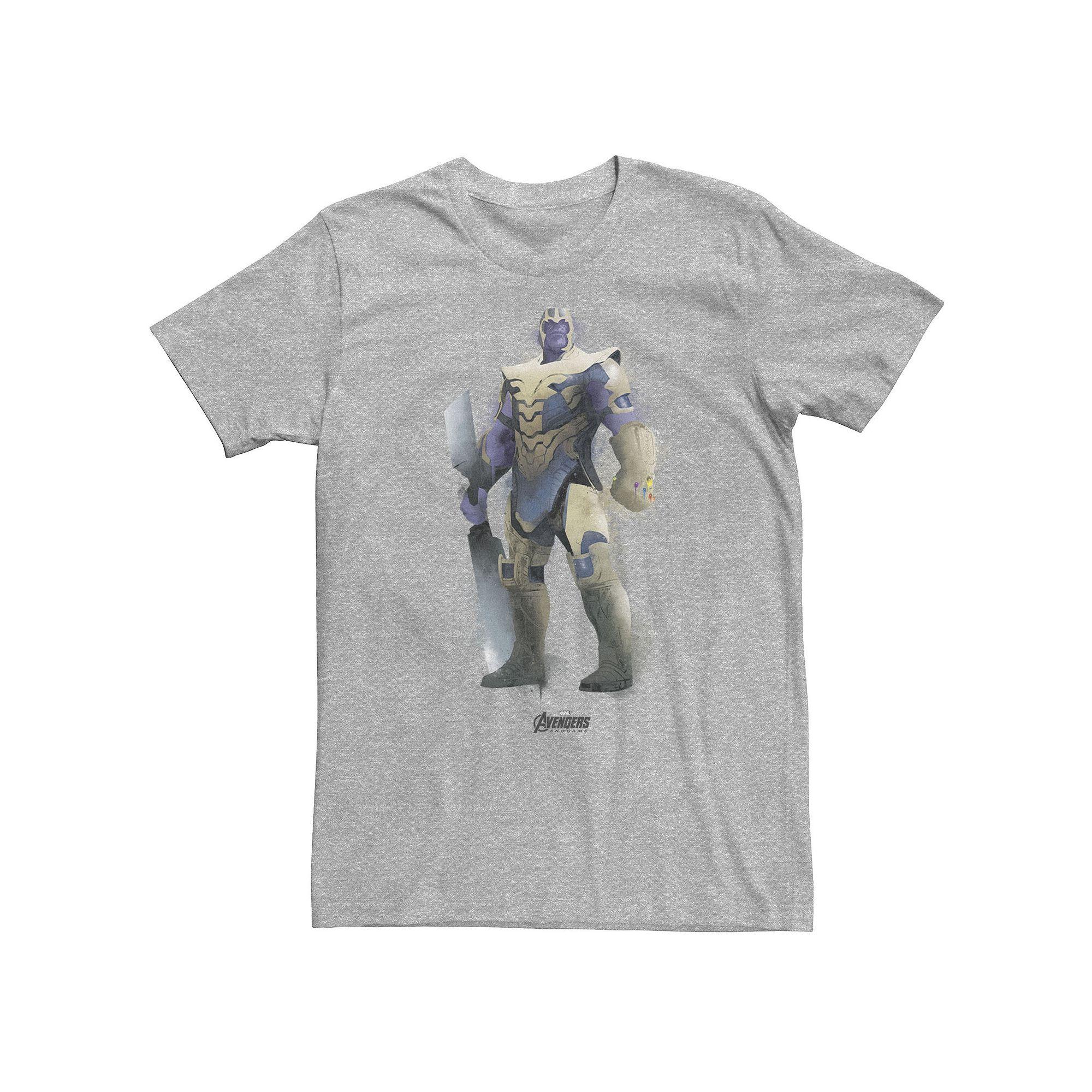 Big & Tall Marvel Avengers Endgame Thanos Spray Paint Tee, Men's,  Product Image