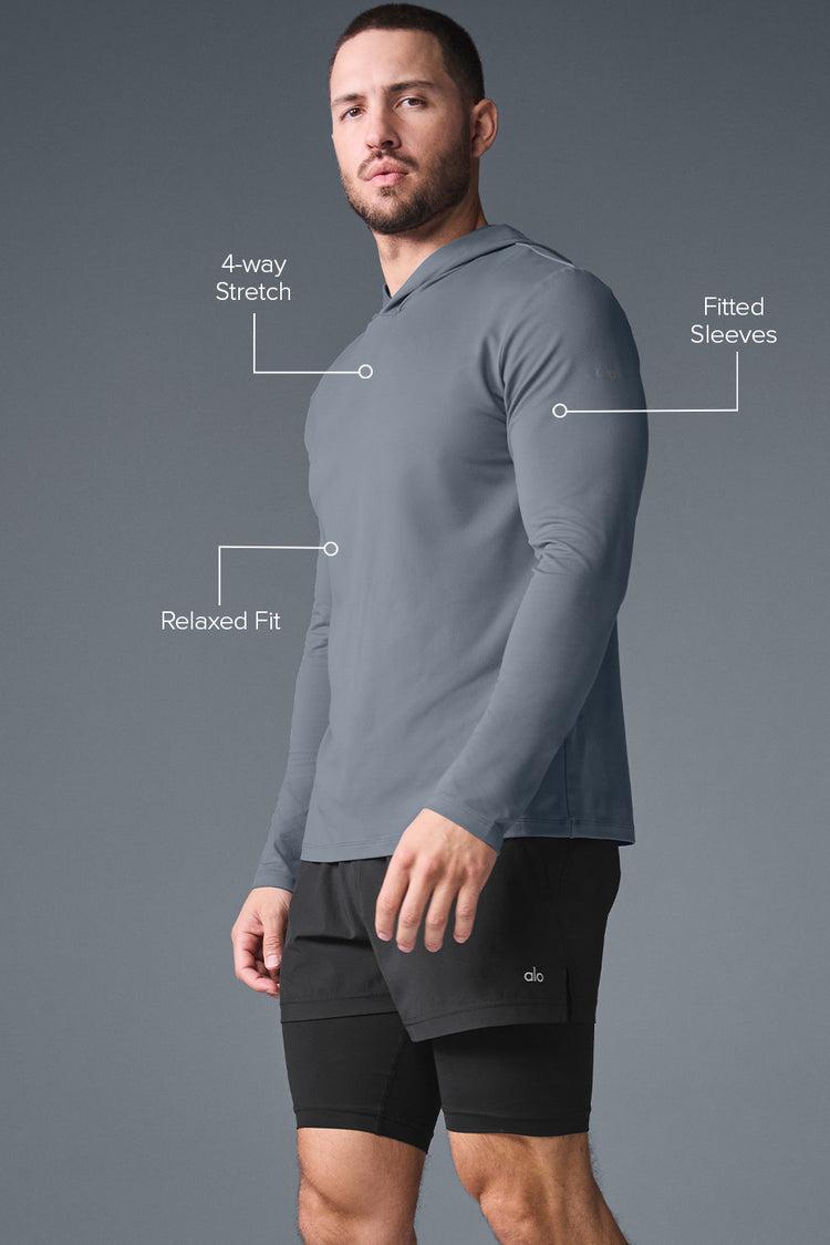Conquer Reform Long Sleeve With Hood - Steel Grey Product Image