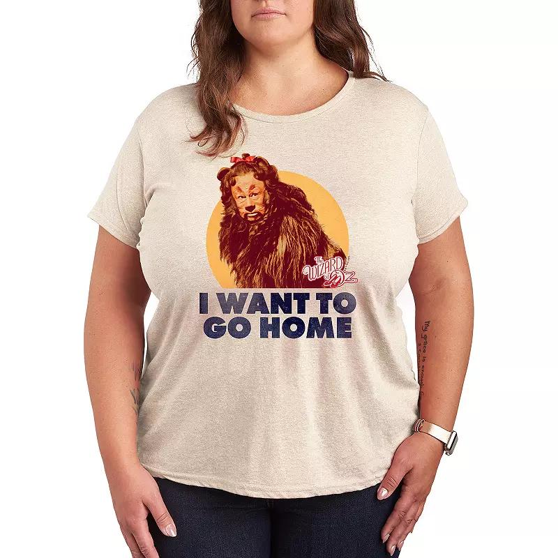 Plus The Wizard Of Oz Lion Home Graphic Tee, Women's,  Product Image