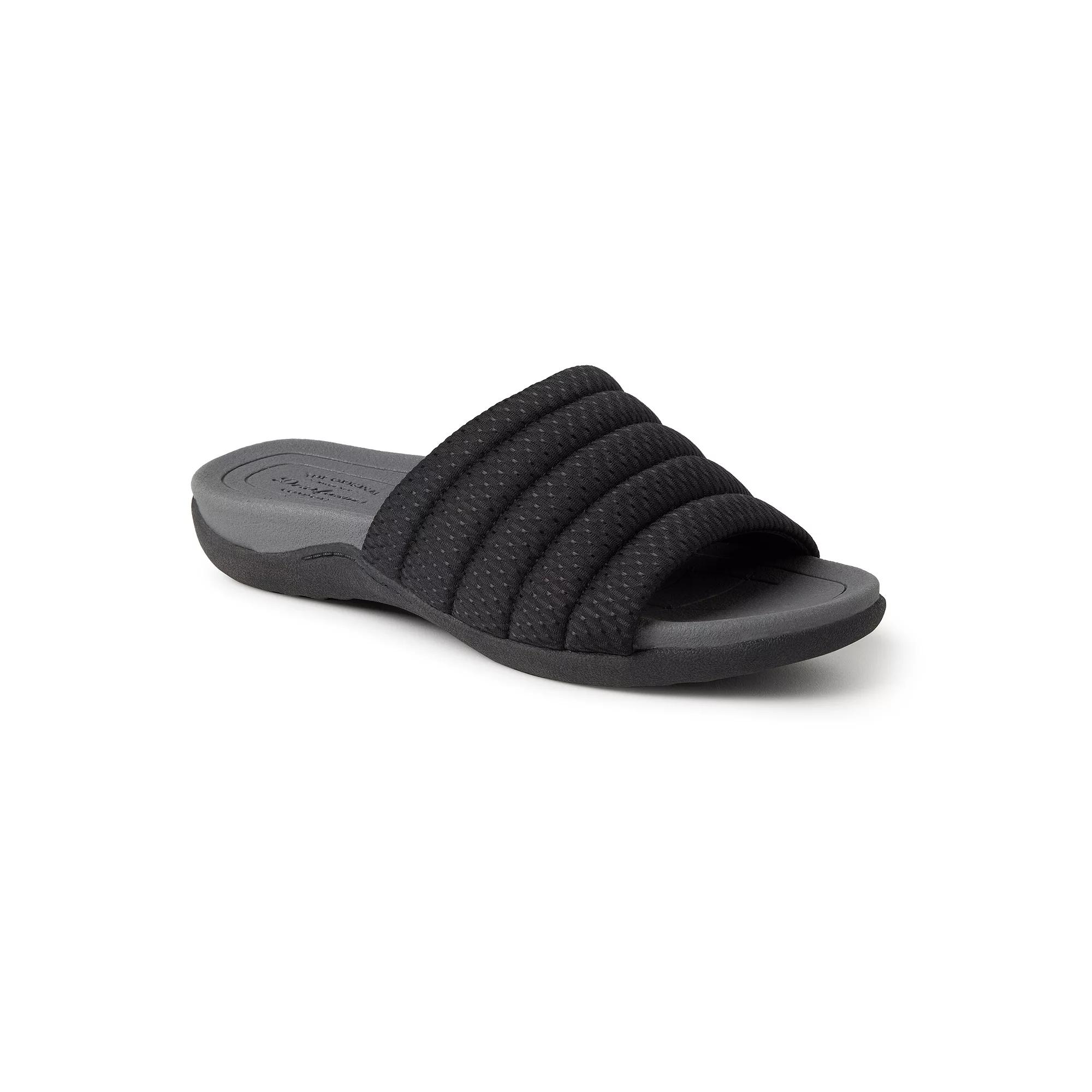 Original Comfort by Dearfoams Emma Low Foam Women's Slide Sandals, Size: 7.5, Black Product Image
