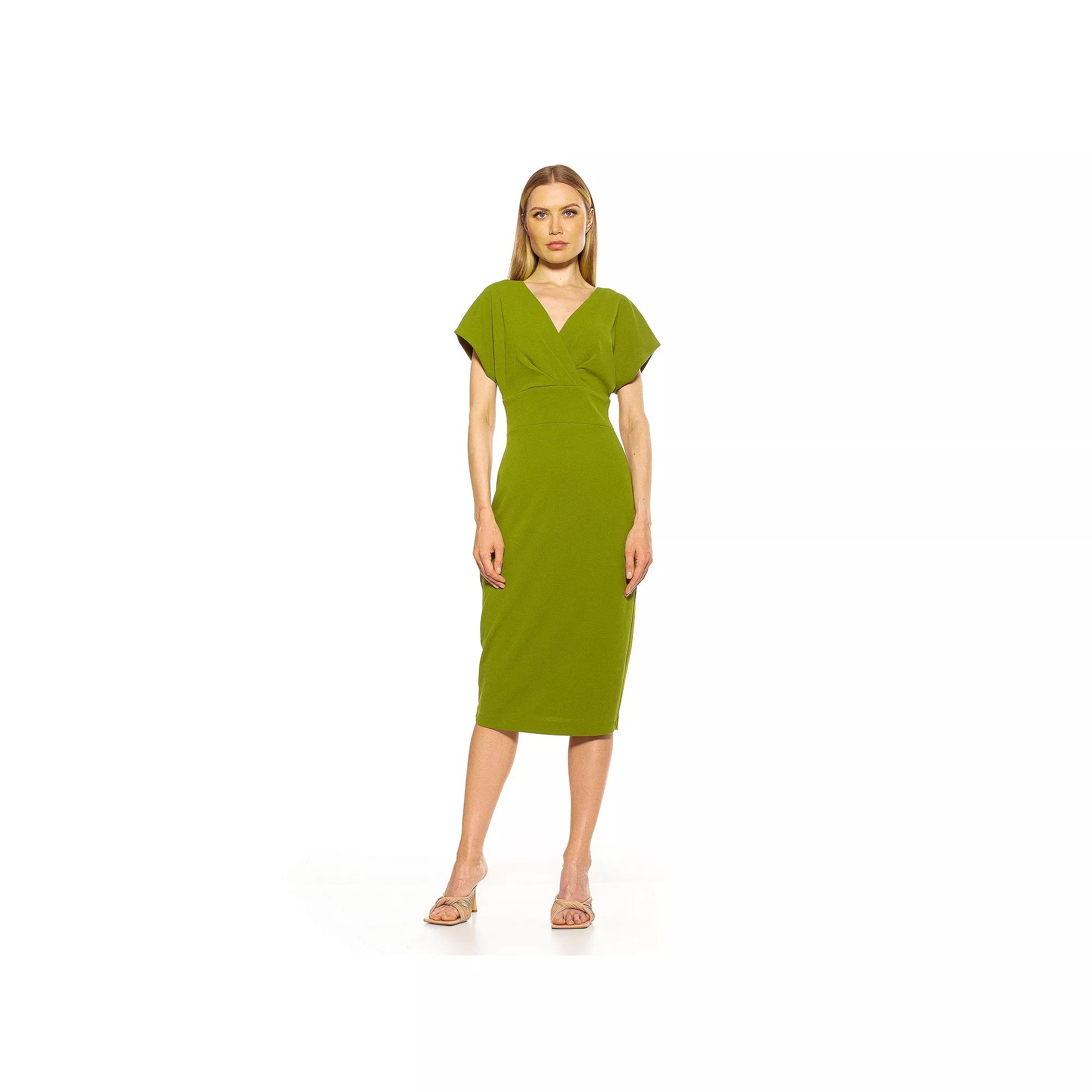 Women's ALEXIA ADMOR Naomi Draped Sheath Dress,  Product Image