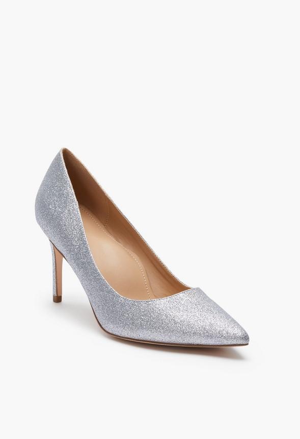 JustFab Margaux Platform Loafer Pump Womens Black/ White Size 8.5 Product Image