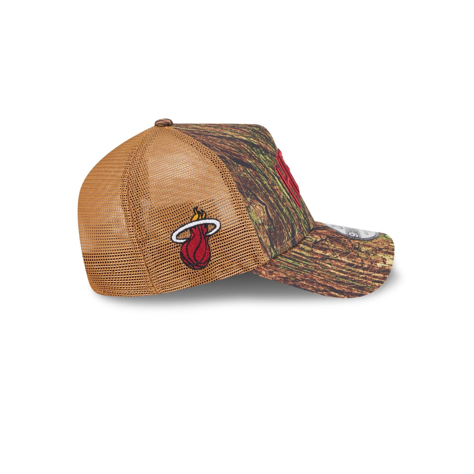 Miami Heat 2025 All-Star Game Fan Pack Grove 9FORTY A-Frame Trucker Hat Male Product Image