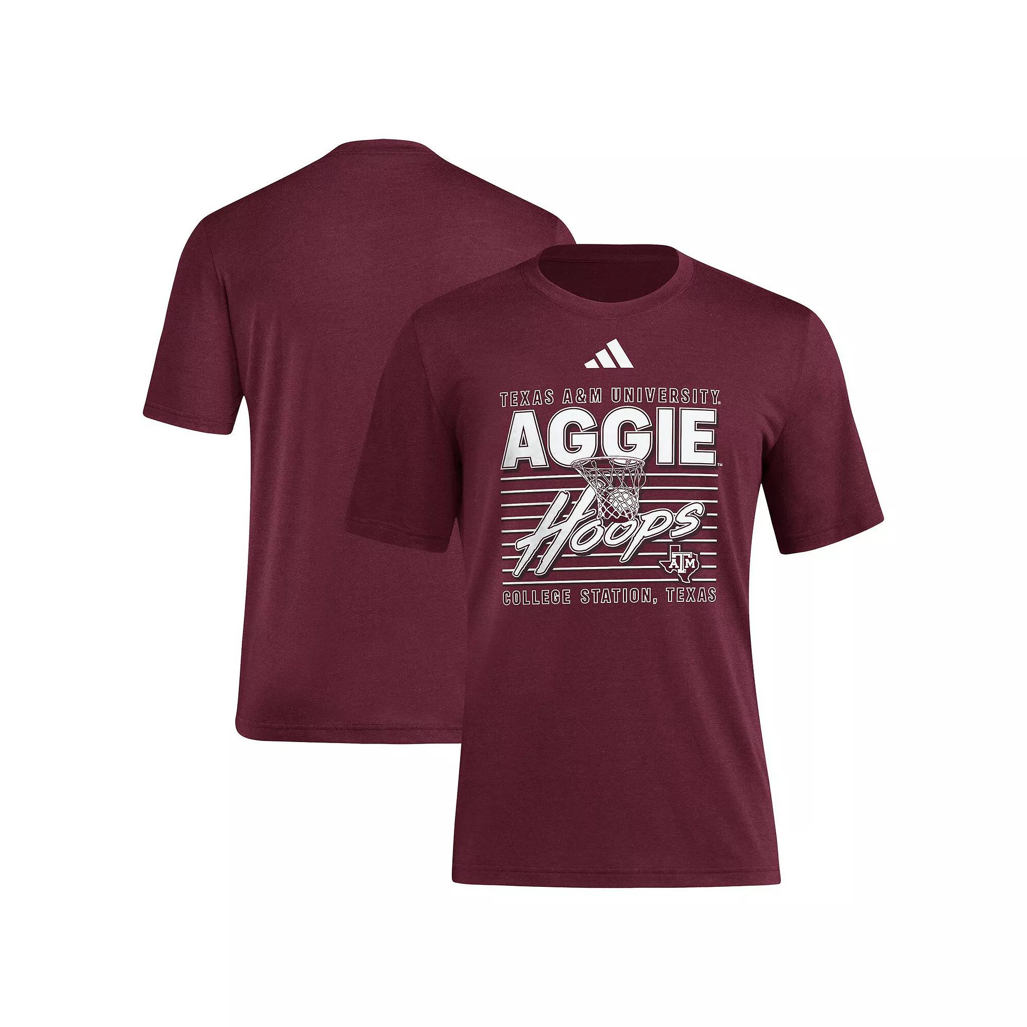 Men's adidas Maroon Texas A&M Aggies Locker Swish Tri-Blend T-Shirt, Size: 2XL, Red Product Image