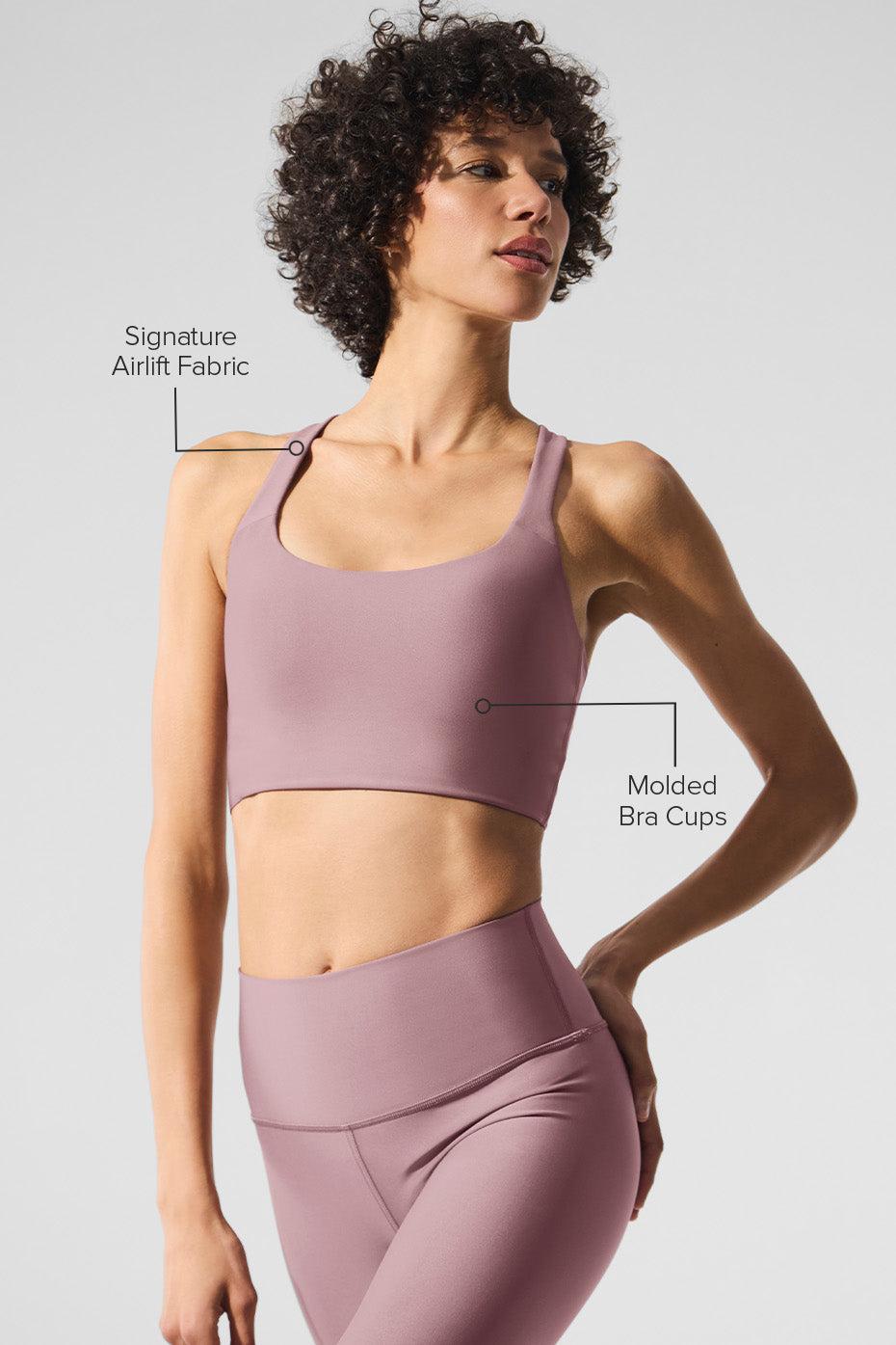 Airlift Sleek Bra Tank - Smoky Quartz Female Product Image