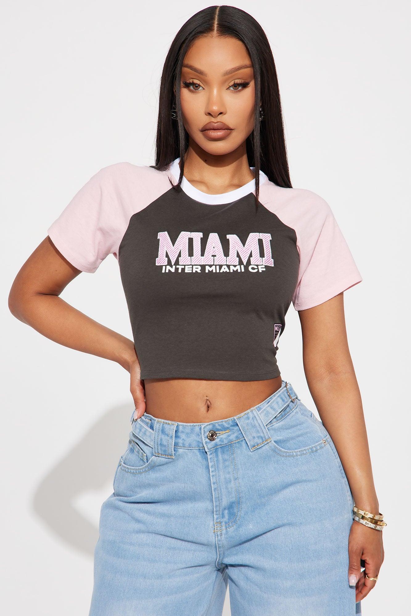 MLS Inter Miami Raglan Tee - Pink/combo Product Image