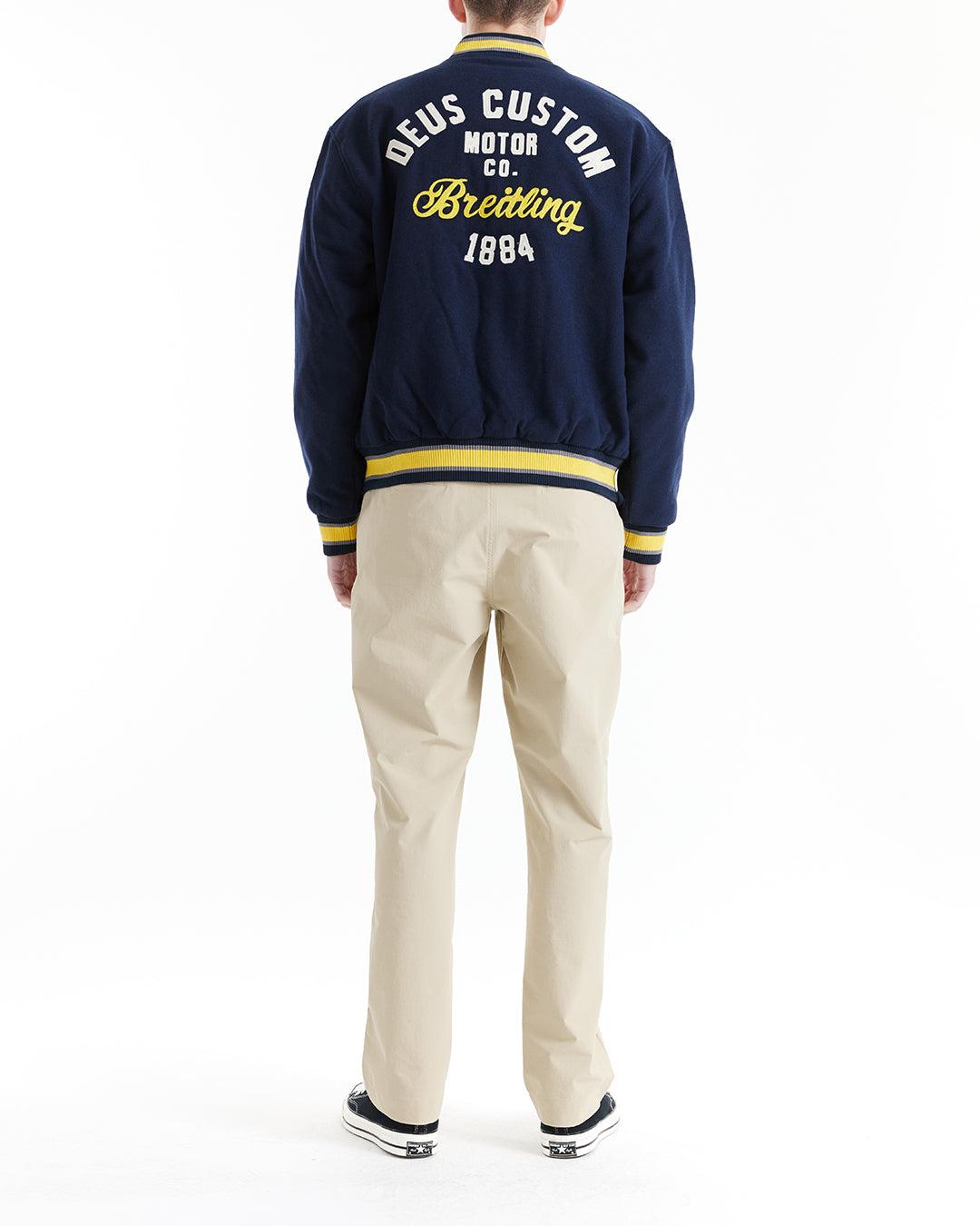 Torpedo Varsity Jacket - Navy Product Image