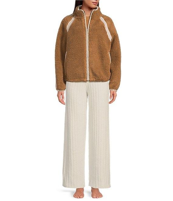 UGG Nikia Crochet UGGFluff Fleece Zip-Front Jacket Product Image