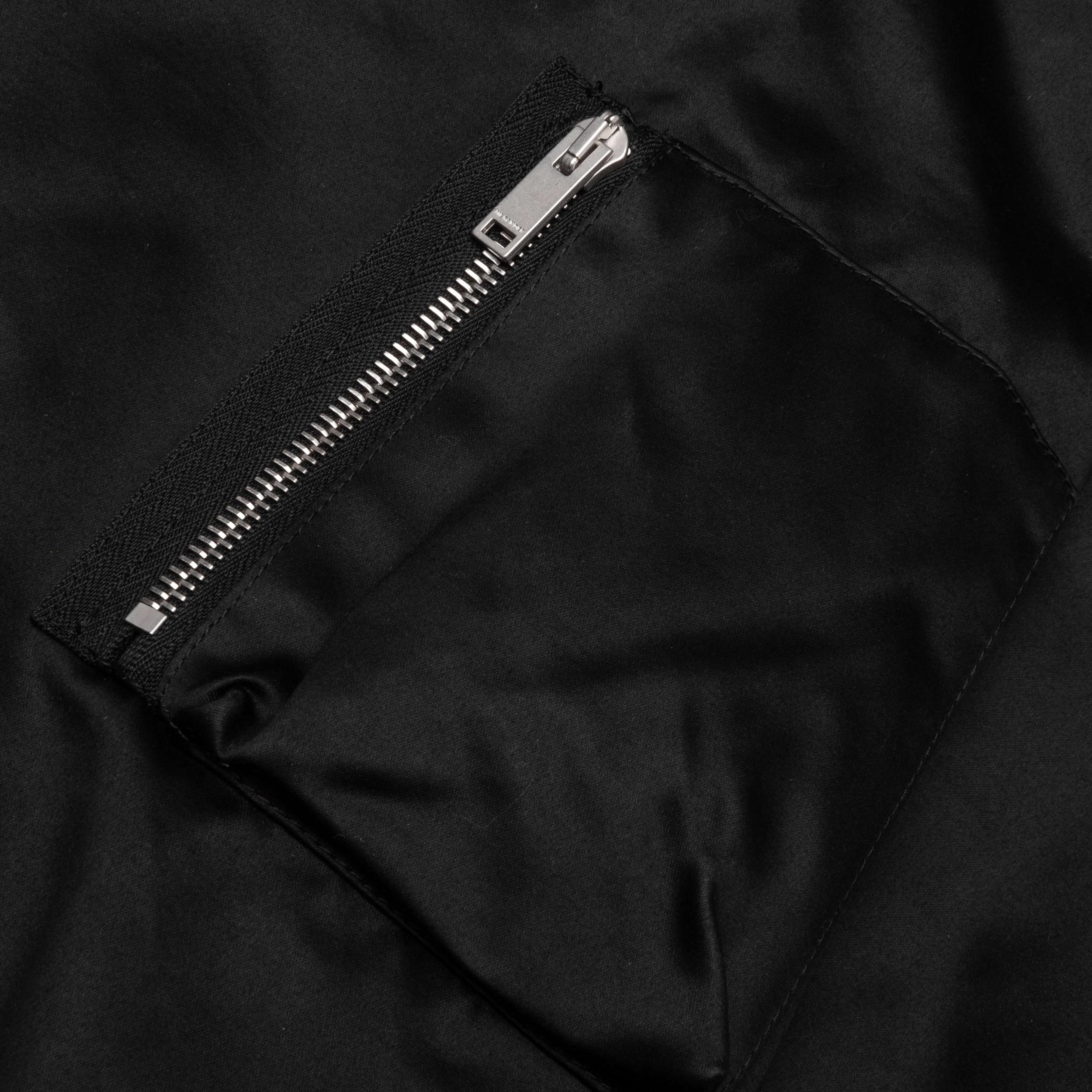 Oversized Bomber Jacket - Pitch Black Male Product Image