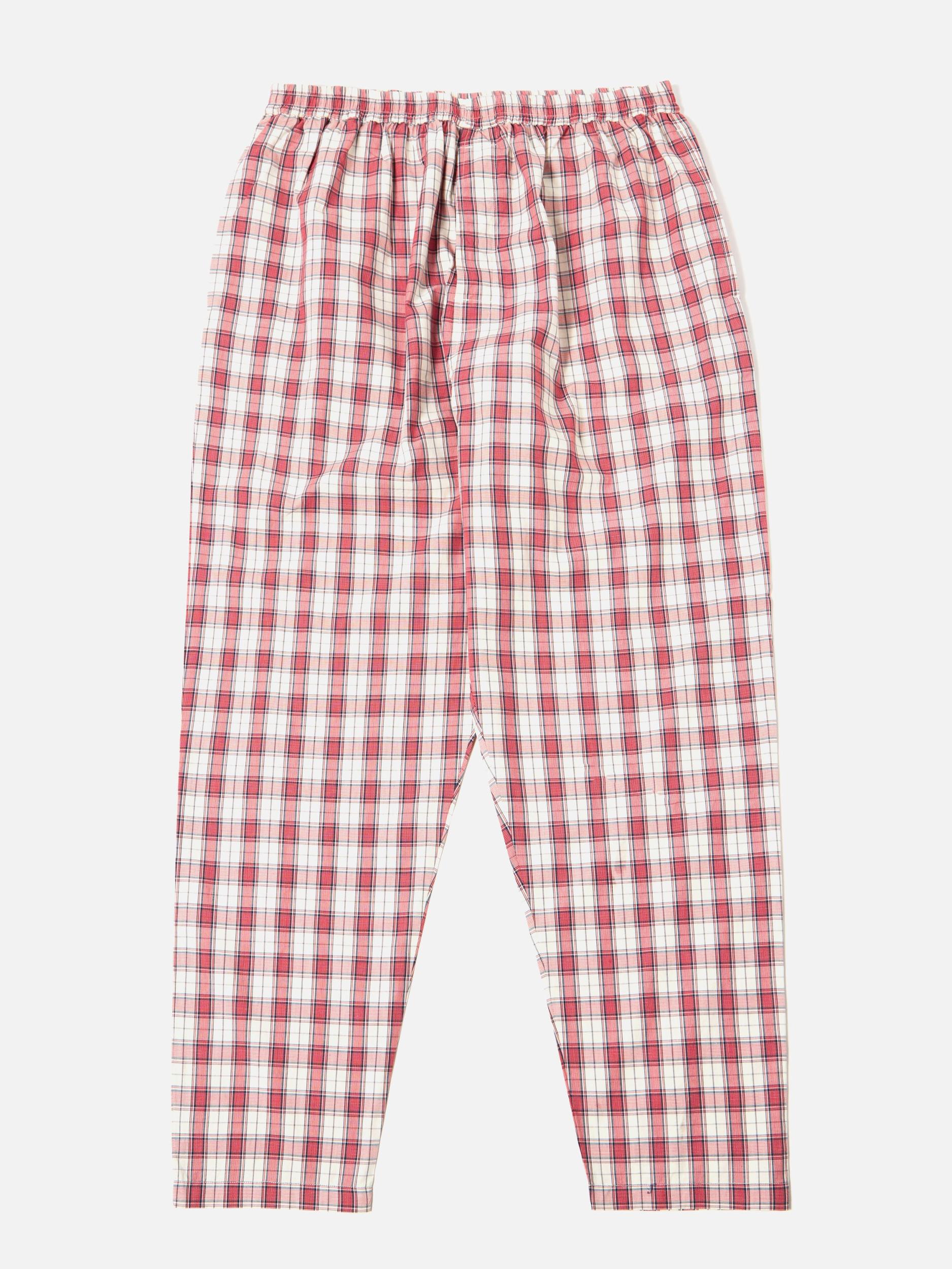 Red Cotton Check Pyjama Pant Product Image