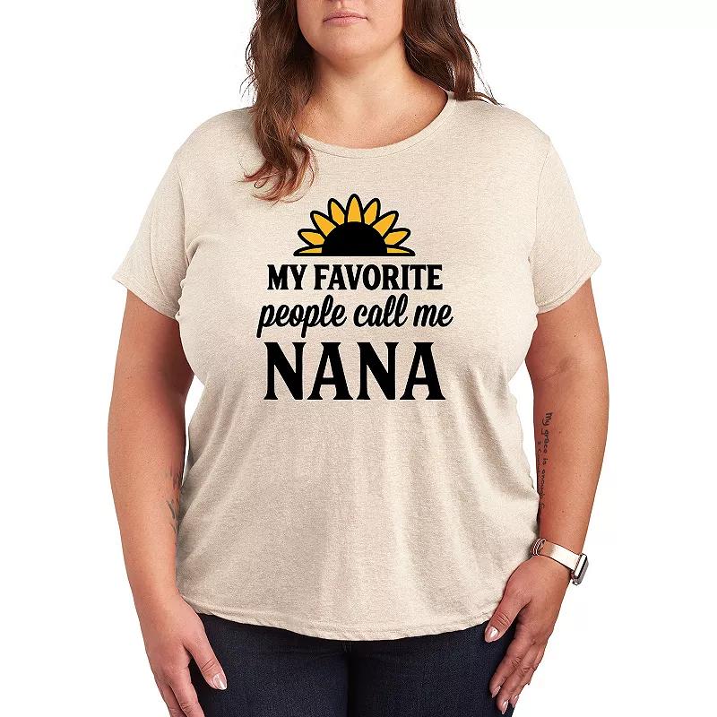 Plus Favorite People Nana Graphic Tee, Women's,  Product Image
