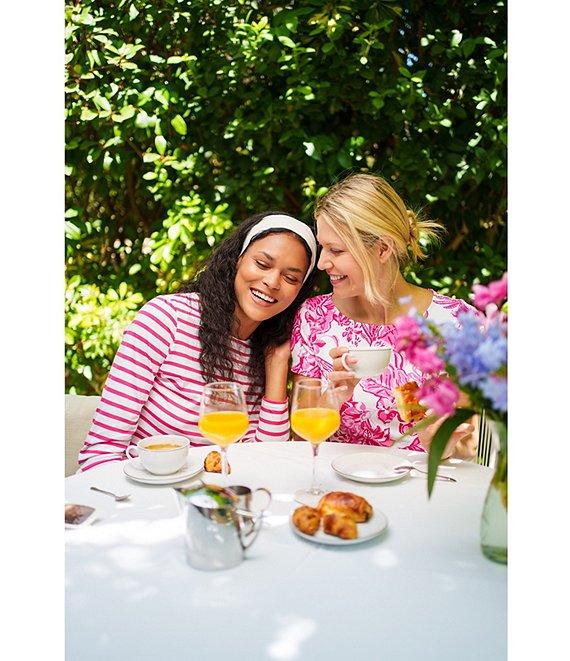 Lilly Pulitzer x Saint James Rose Soleil Round Neck Short Sleeve Knit Top Product Image