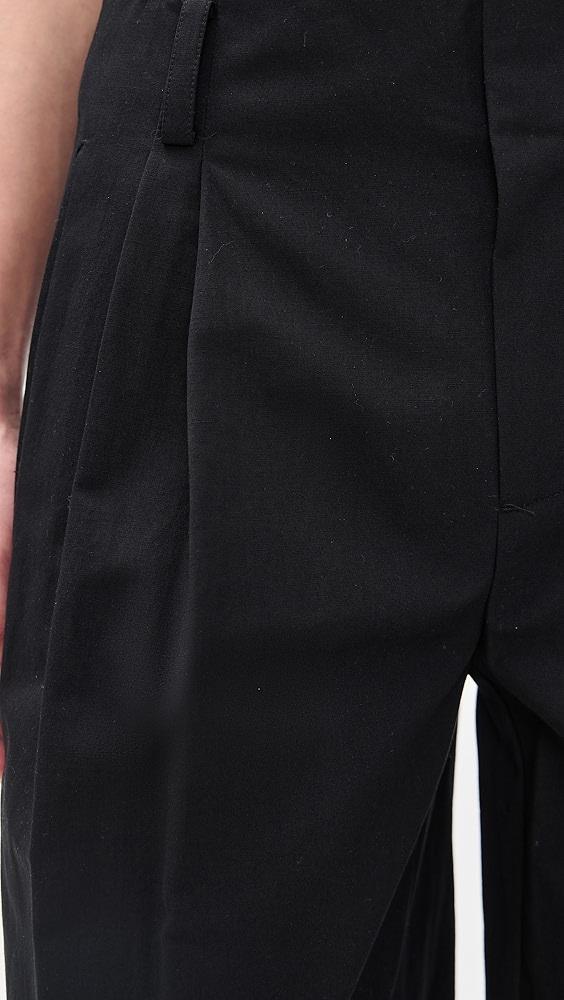 Vince High Rise Pleated Wide Leg Trousers | Shopbop Product Image