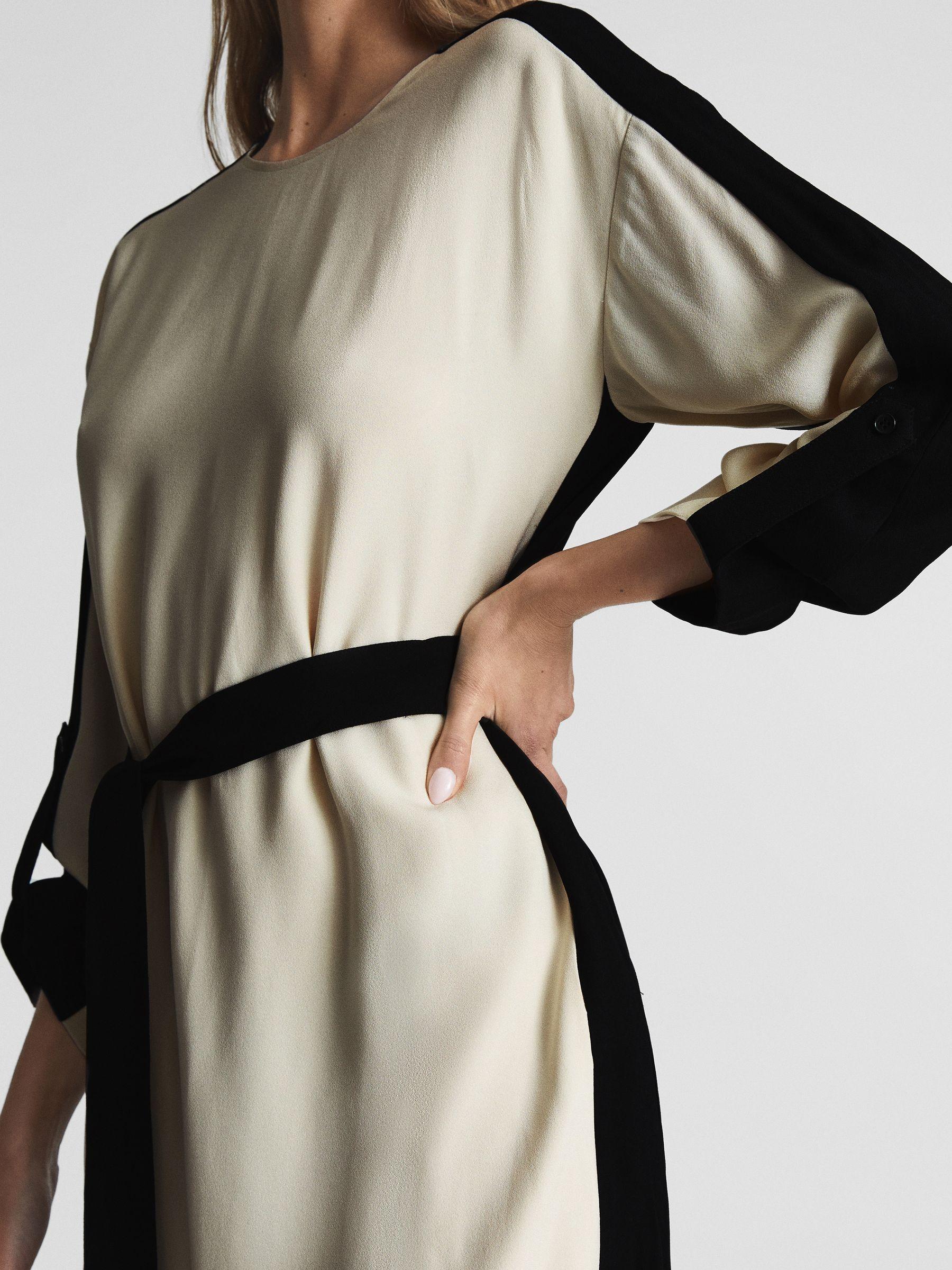 Colourblock Mini Dress in Neutral Product Image