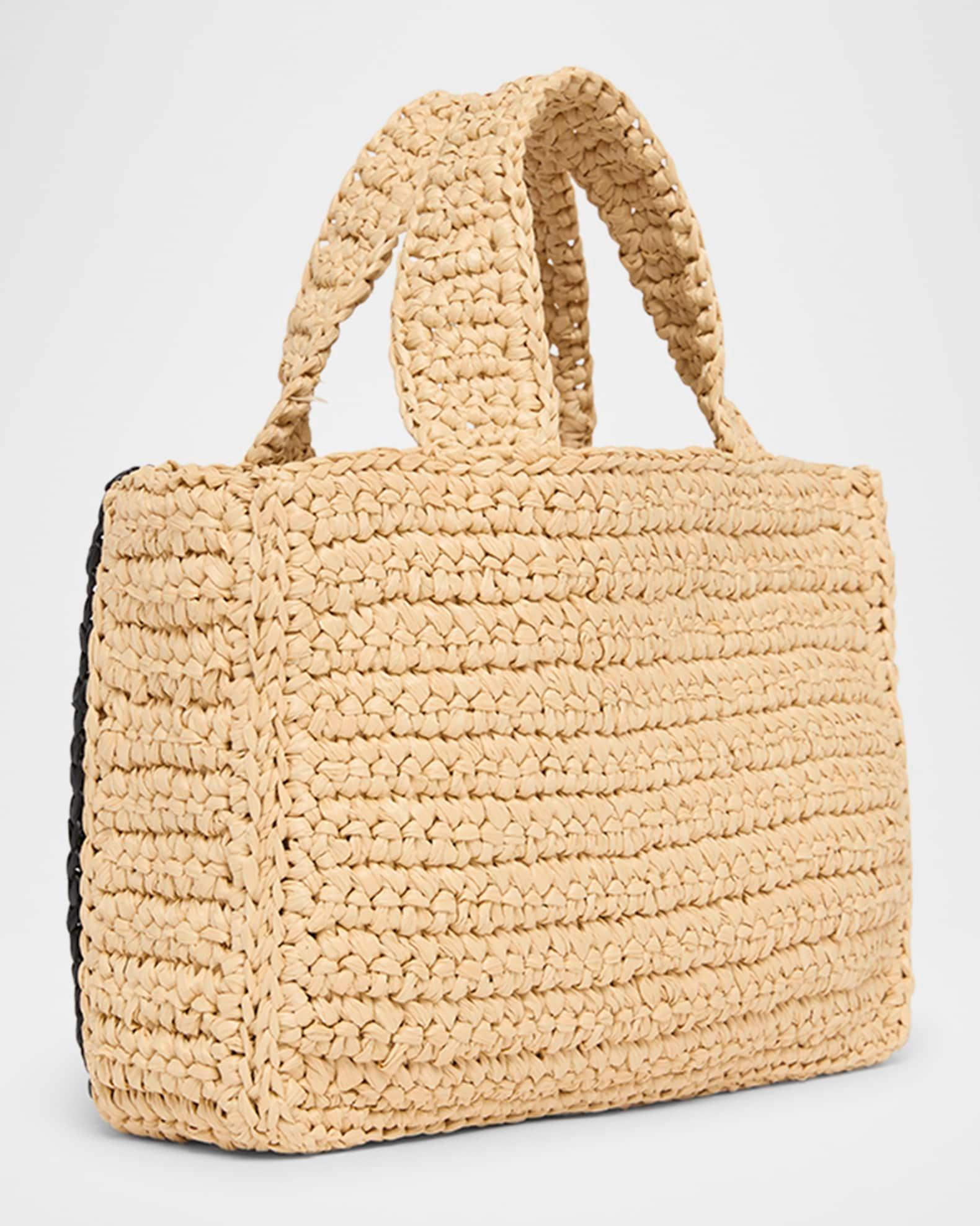 Viva Superstar Crochet Raffia Large Tote Bag Product Image