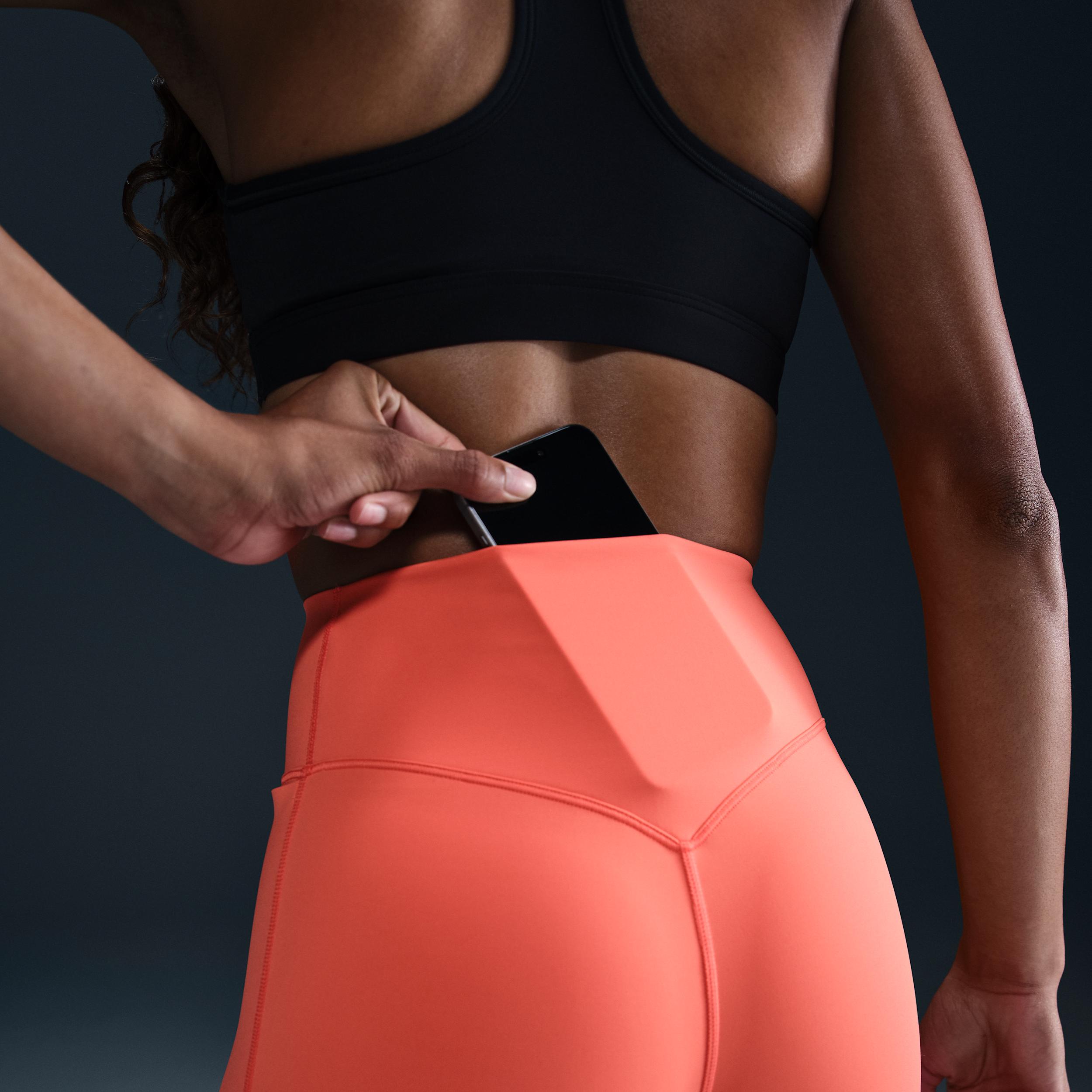 Nike Womens Universa High-Waisted 7/8 Leggings with No Front Seam | HQ6813-010 Product Image