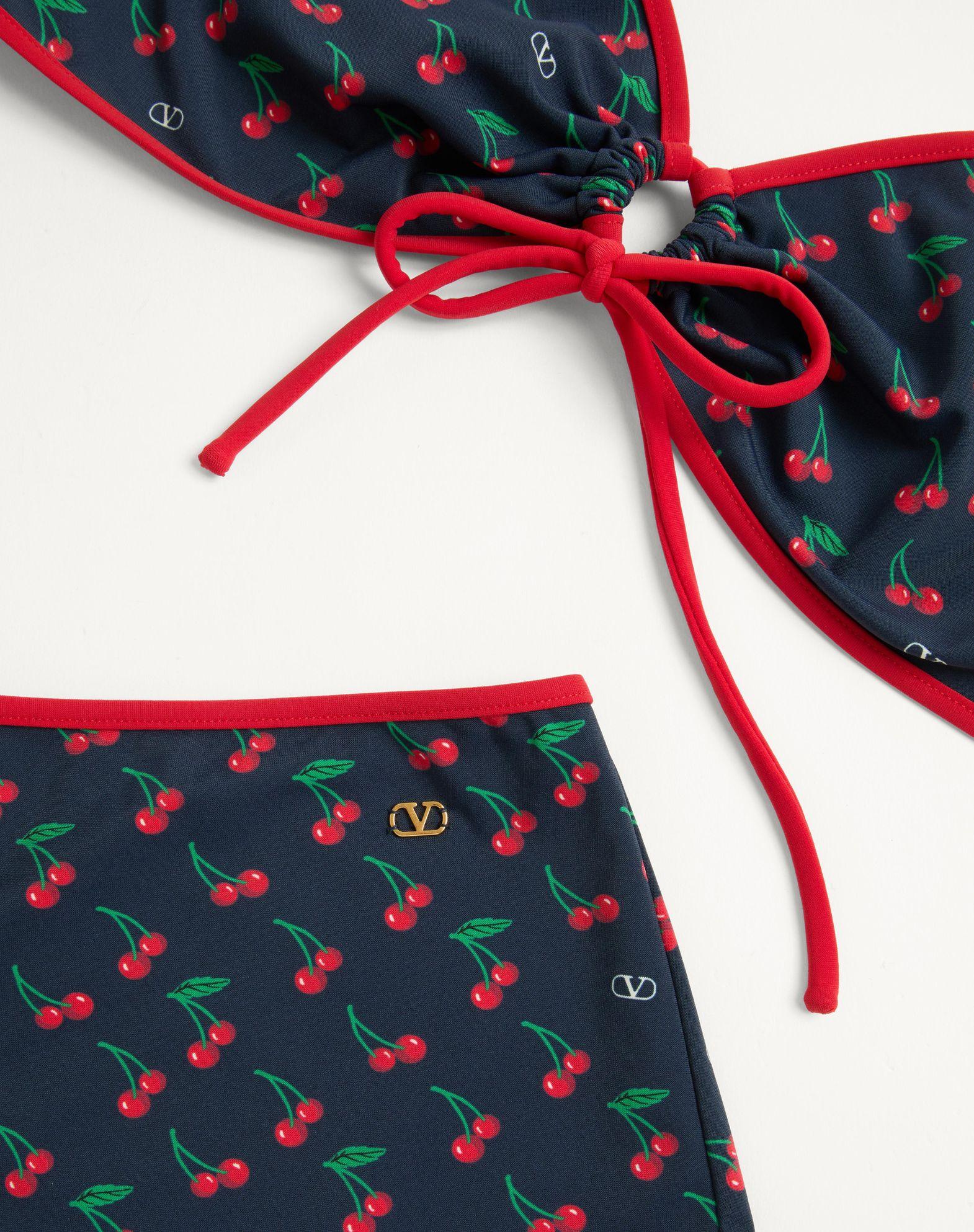 Lycra Bikini With Cherryfic Print Product Image
