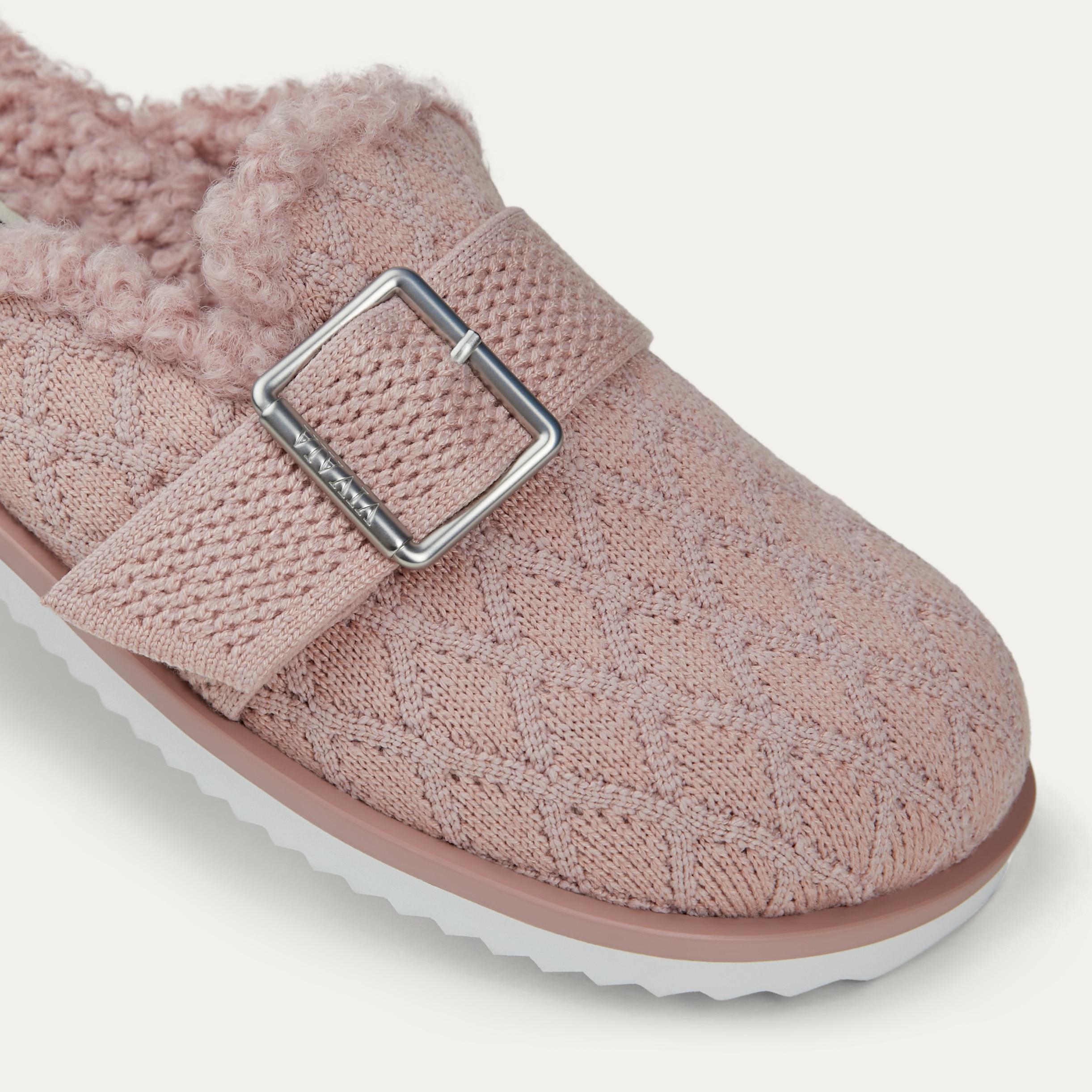 Round-Toe Wool Slippers (Hazel) Product Image