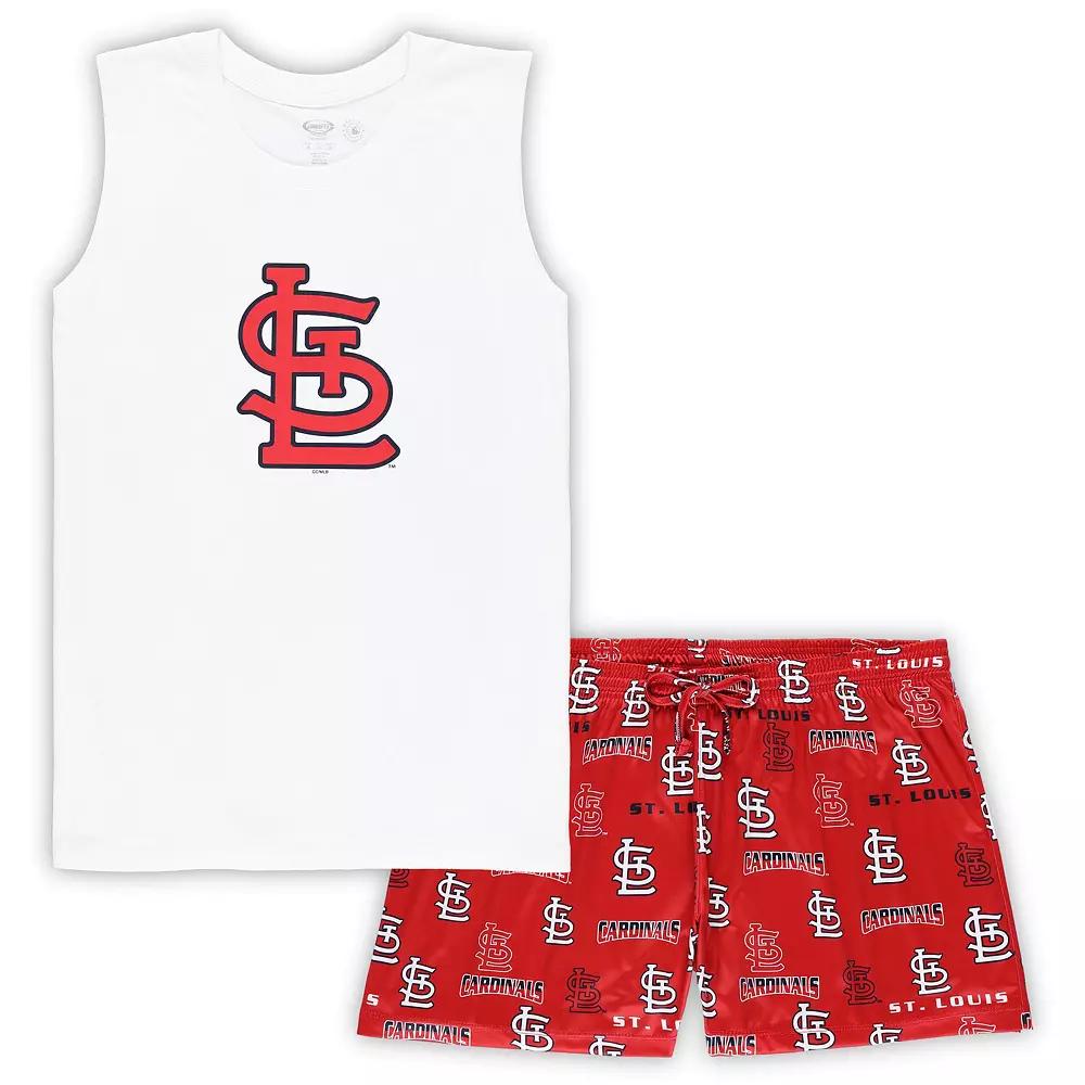 Women's Concepts Sport White/Red St. Louis Cardinals Plus  Product Image