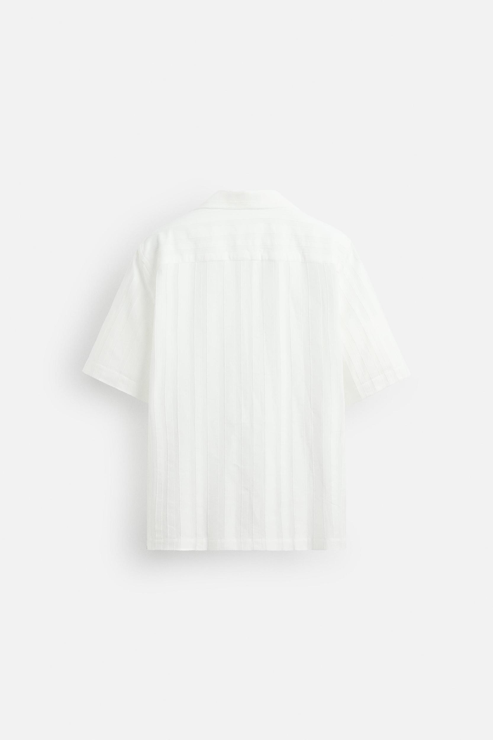 COTTON-VISCOSE JACQUARD SHIRT Product Image