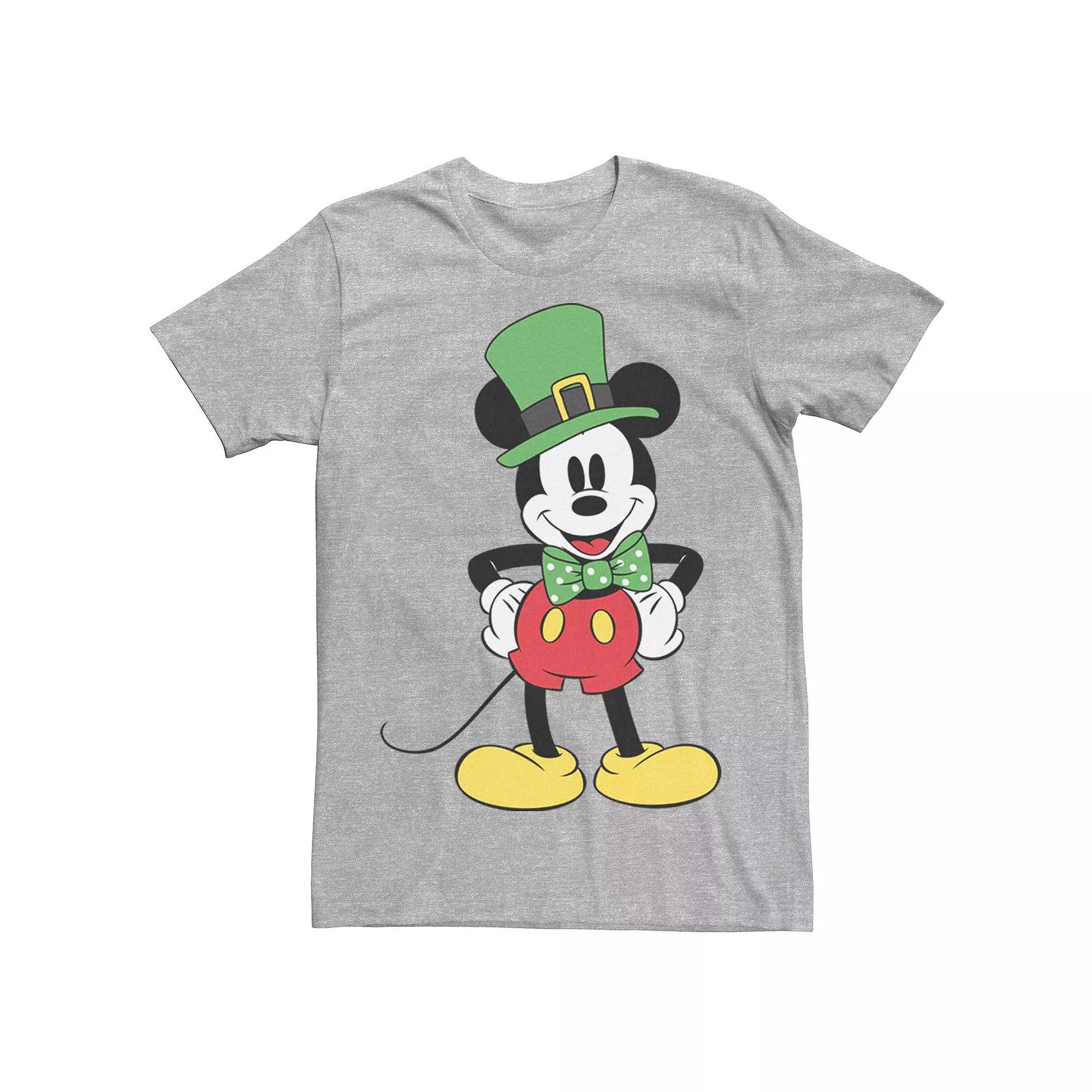 Big & Tall Disney Mickey Mouse St Patty's Outfit Tee, Men's,  Product Image