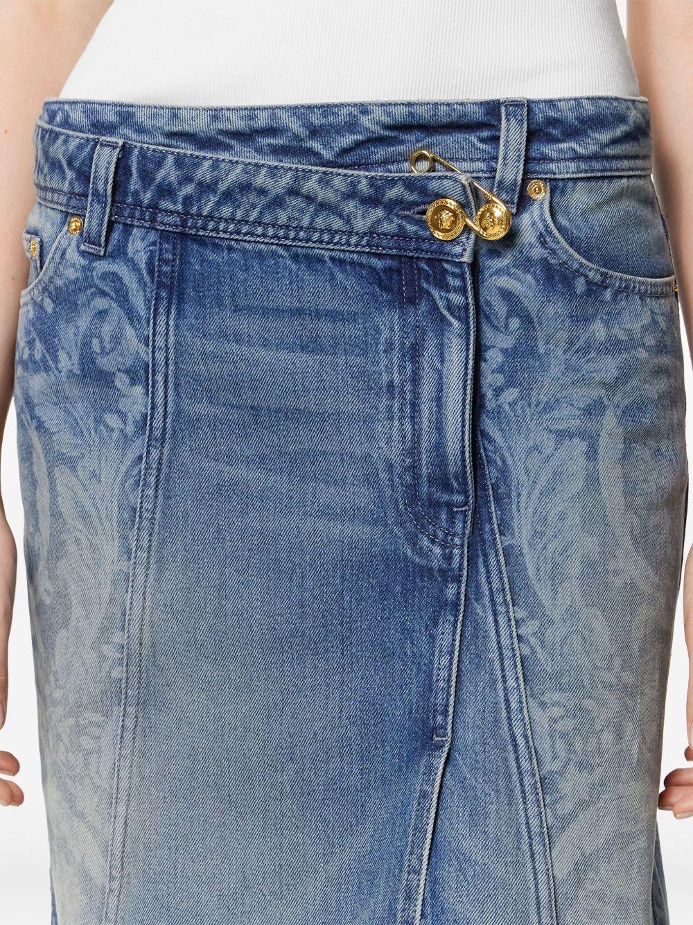 asymmetric denim skirt Product Image