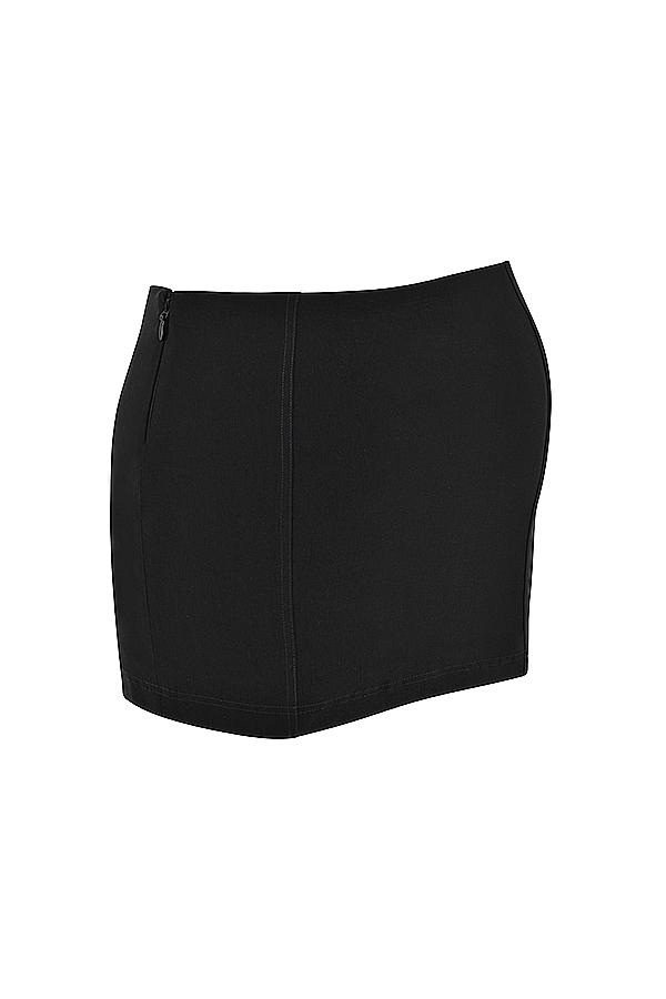 Nisha  black sculpting mini skirt Product Image