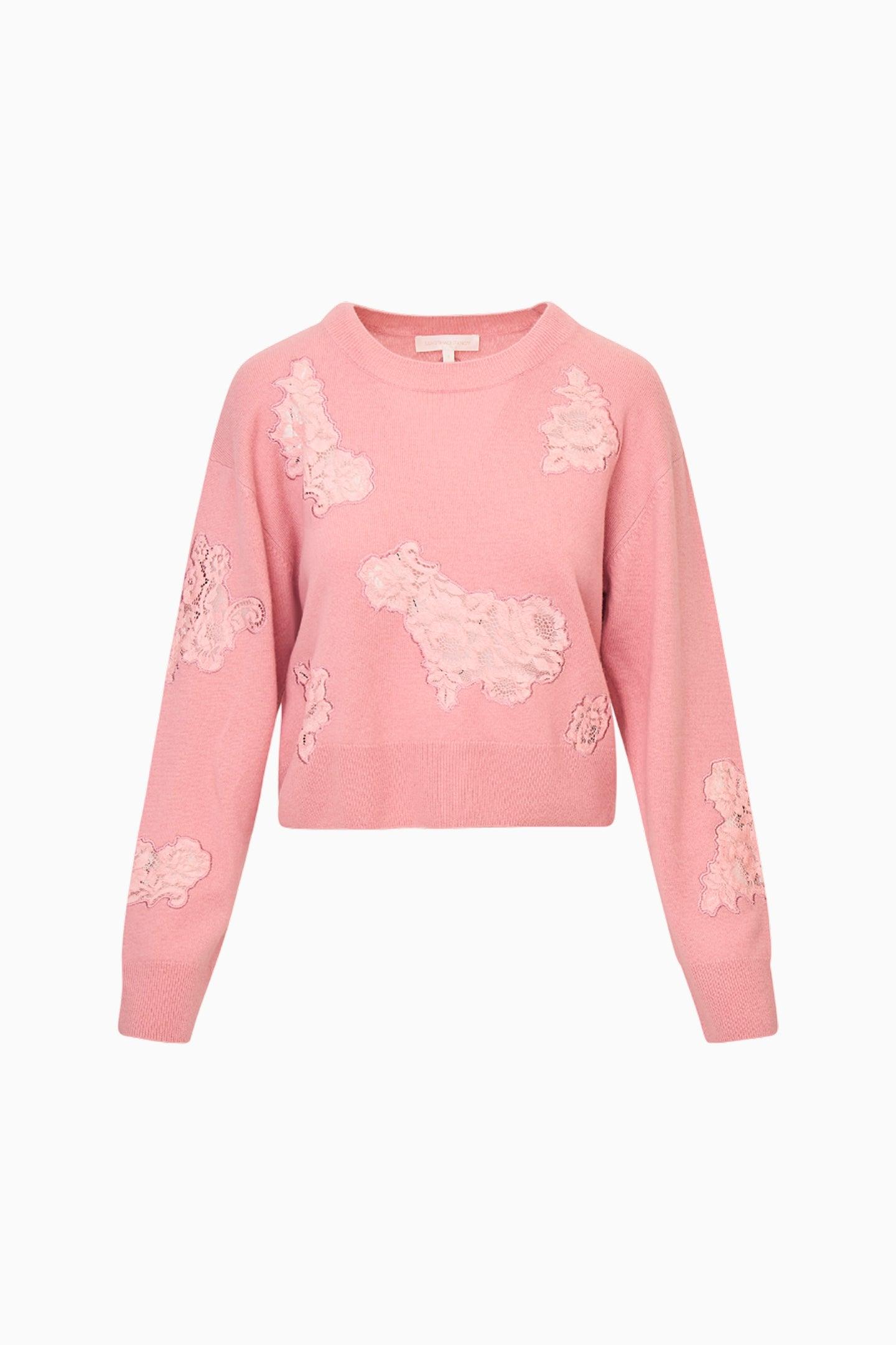 Lazuli Cashmere & Lace Sweater Product Image