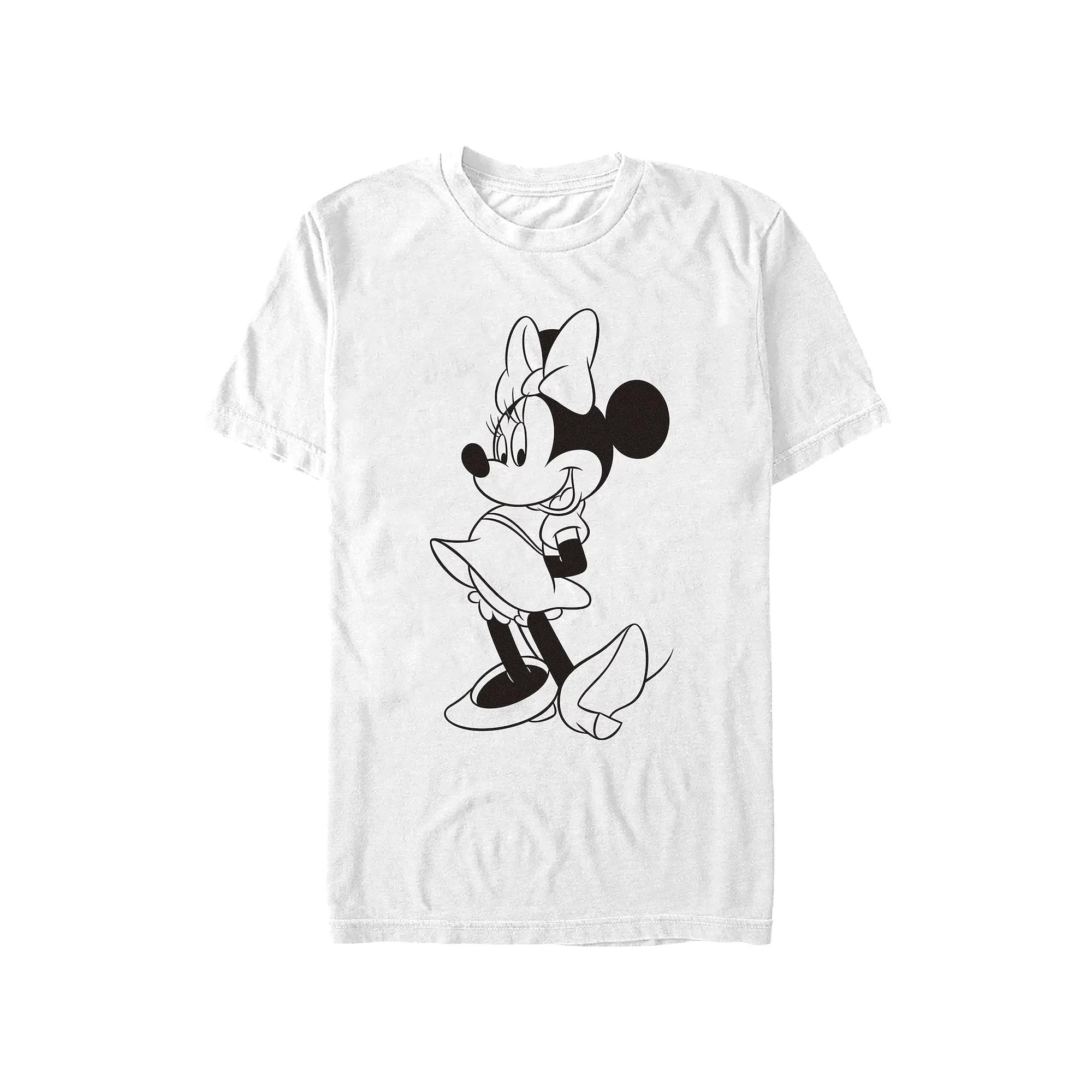 Disney's Minnie Mouse Black And White Juniors' Graphic Tee, Women's, Size: Medium Product Image