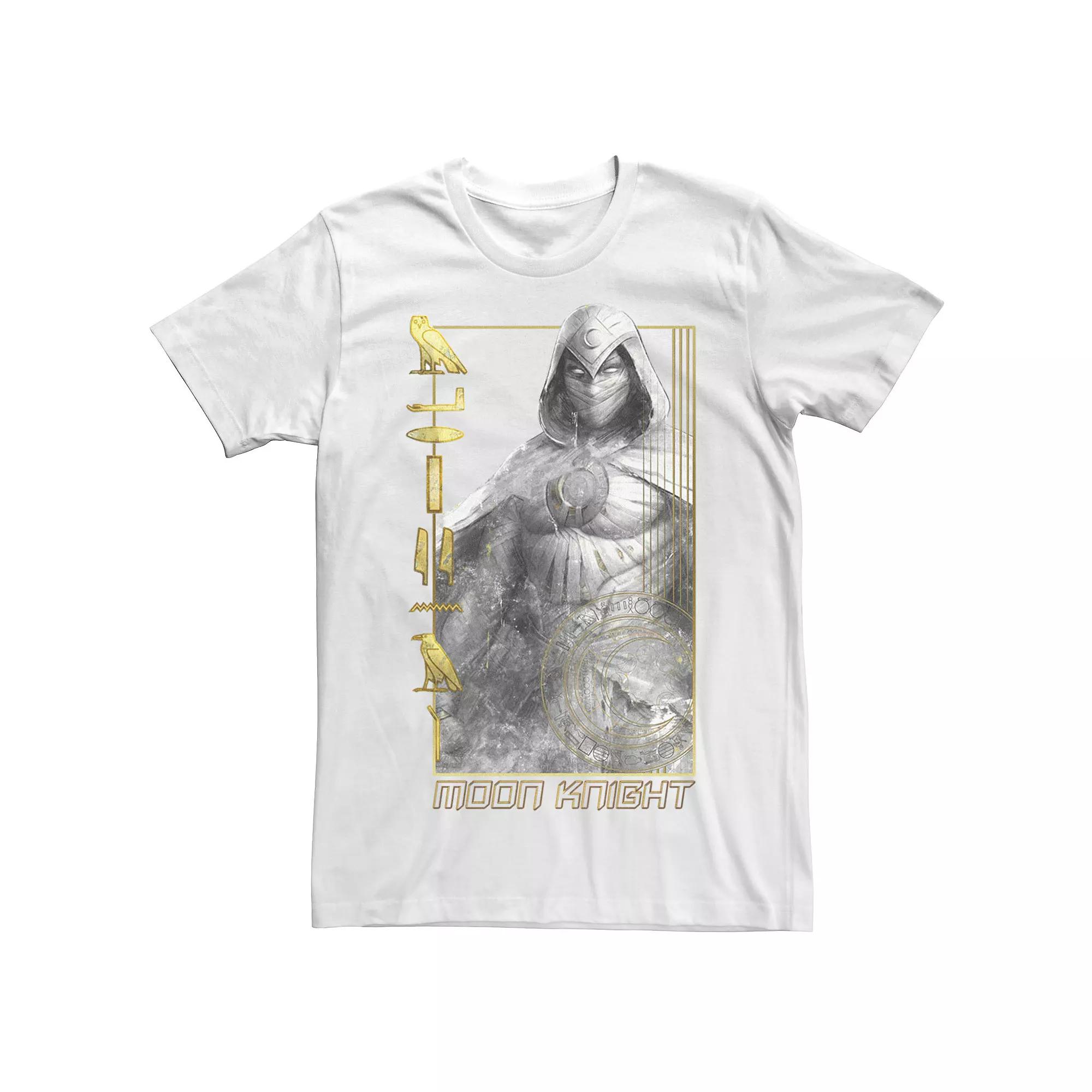 Men's Marvel Moon Knight Moon Is Bright Glyphs Tee,  Product Image