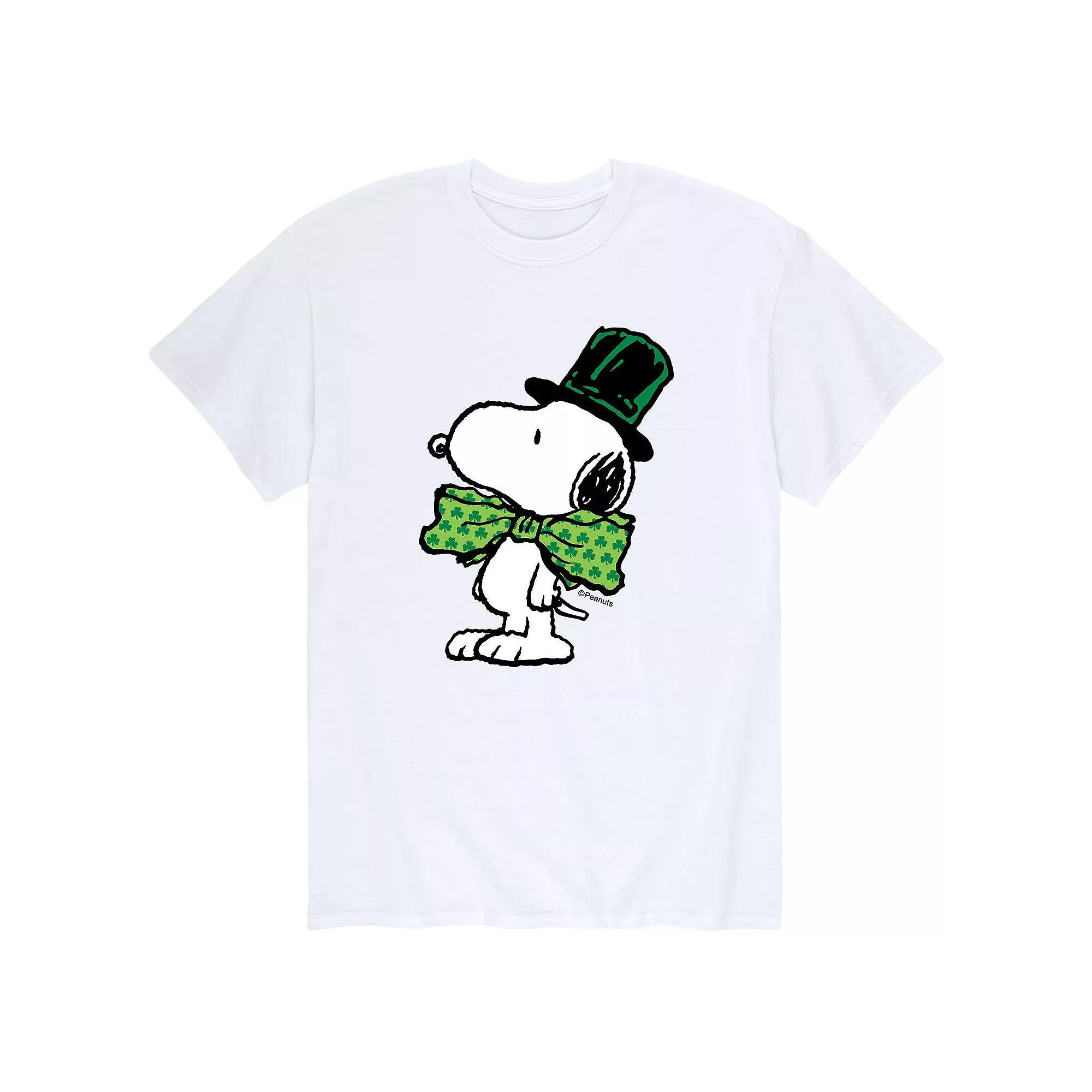 Men's Peanuts Snoopy St. Patrick's Day Bowtie Tee,  Product Image