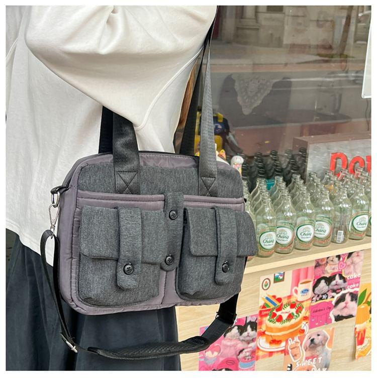 Plain Multi-Pocket Computer Bag Product Image