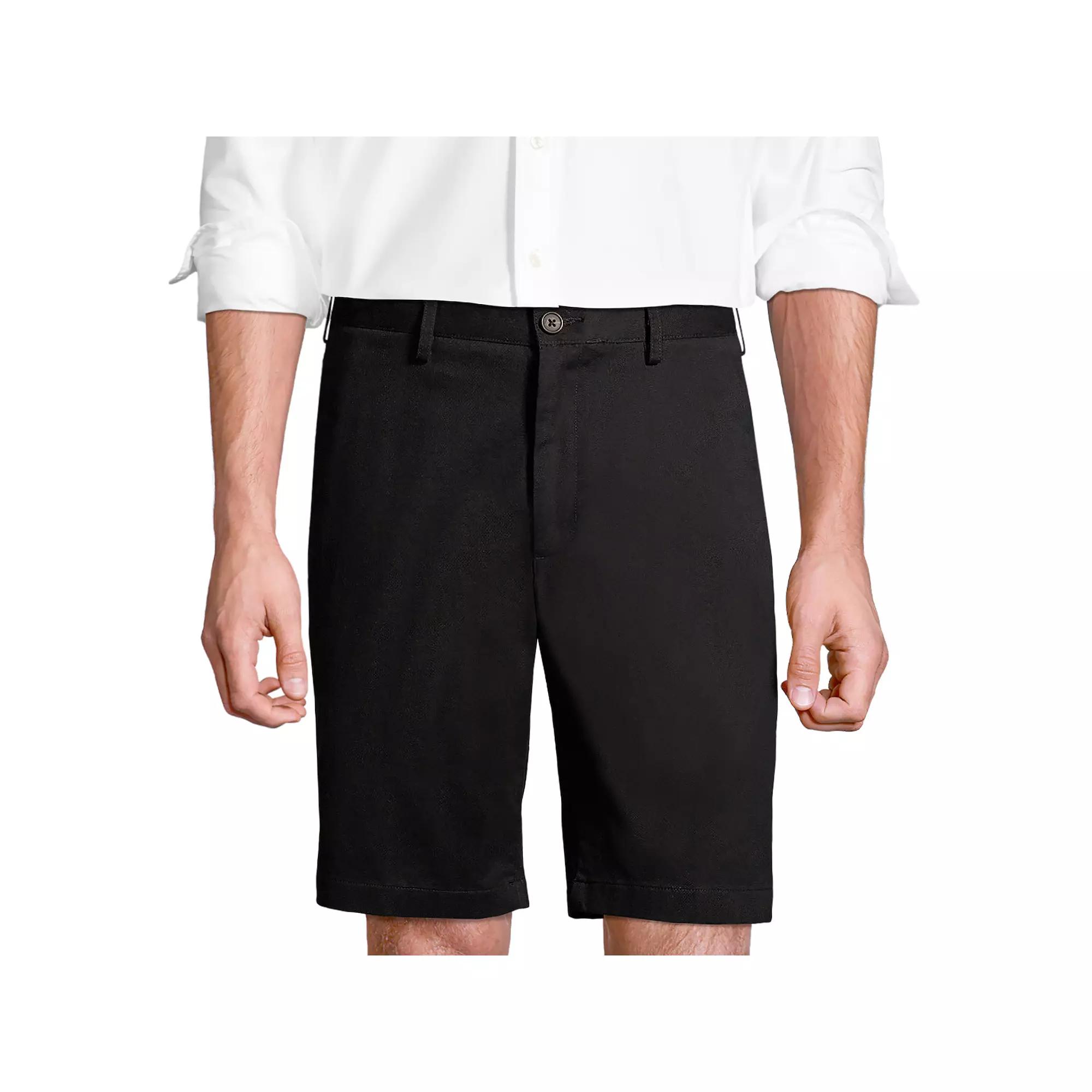 Big & Tall Lands' End Chino Shorts, Men's, Size: 44, Black Product Image