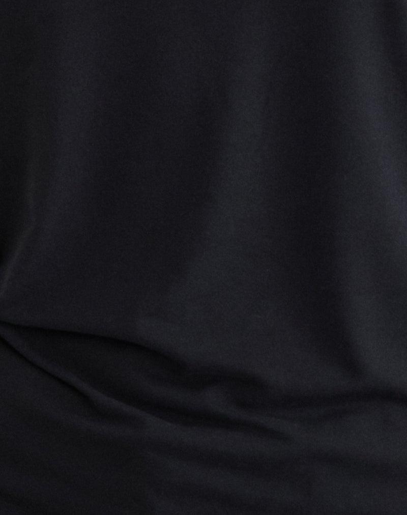 Nezuko Multi Tie Long Sleeve Top in Cupro Black Female Product Image