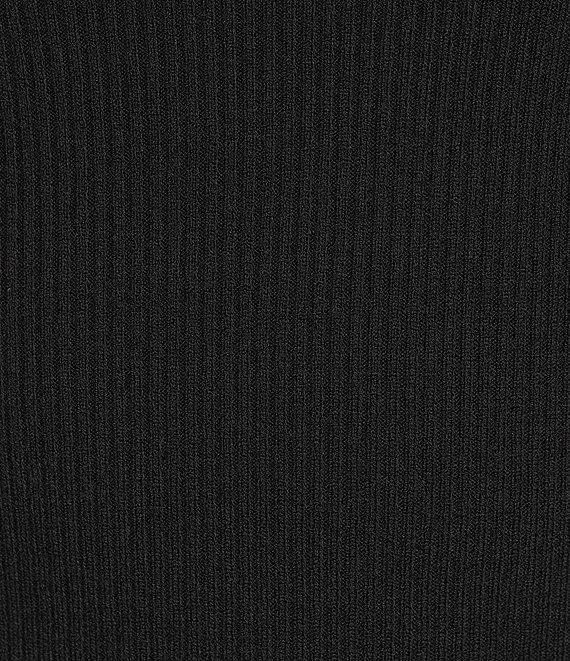 Double Zero Cropped Ribbed Knit Off-The-Shoulder Long Sleeve Top Product Image