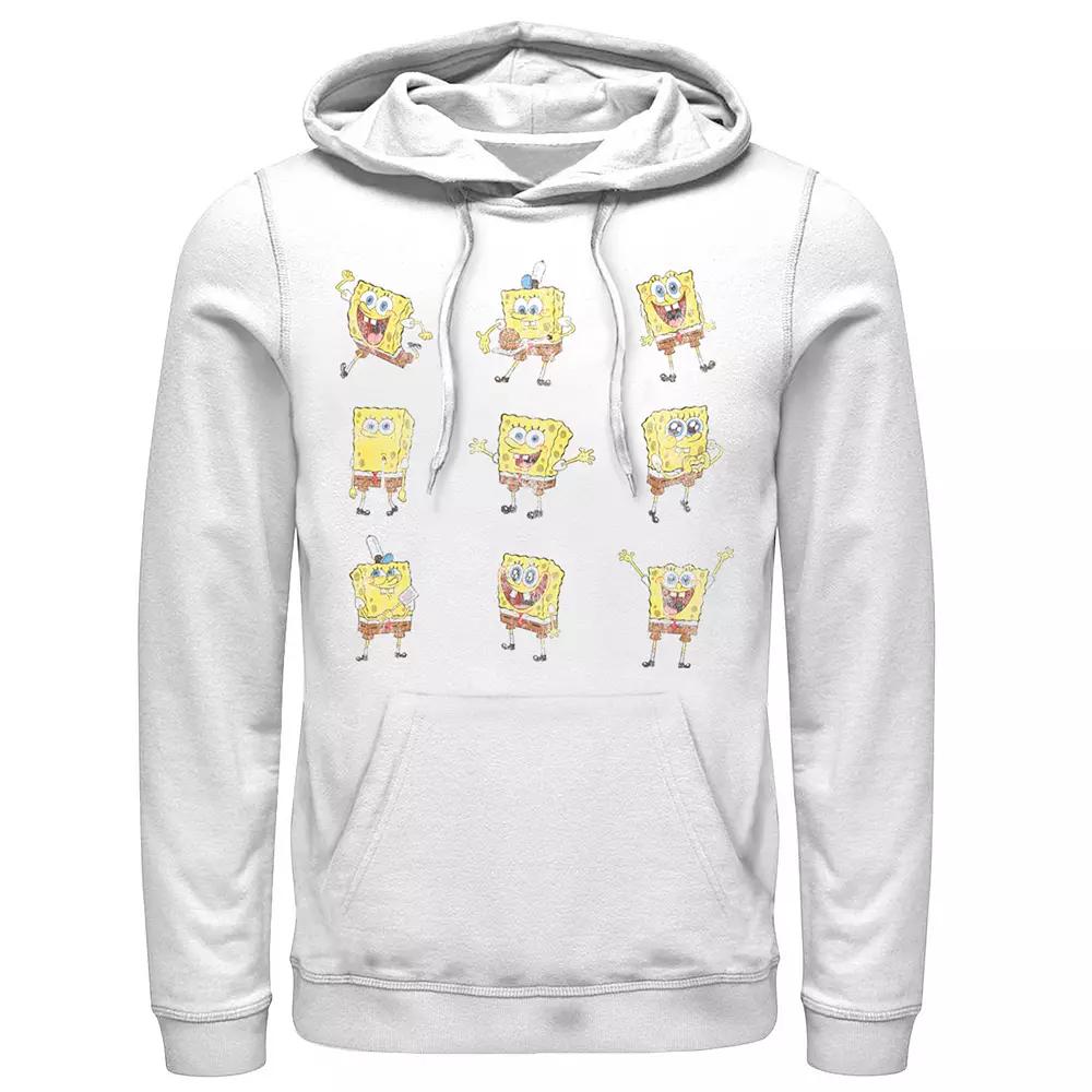 Men's Nickelodeon SpongeBob SquarePants Happy Poses Hoodie,  Product Image