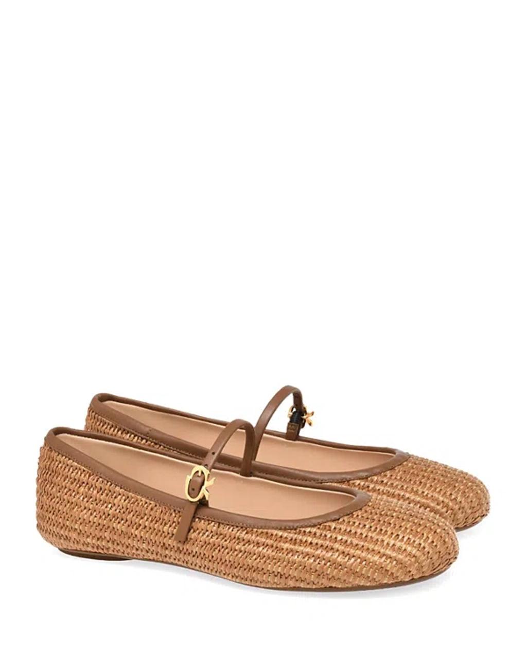 Carla raffia ballet pumps Product Image