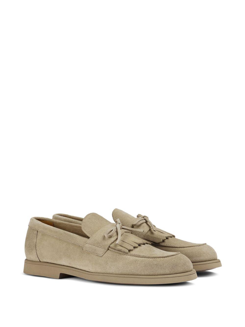 fringed suede loafers Product Image