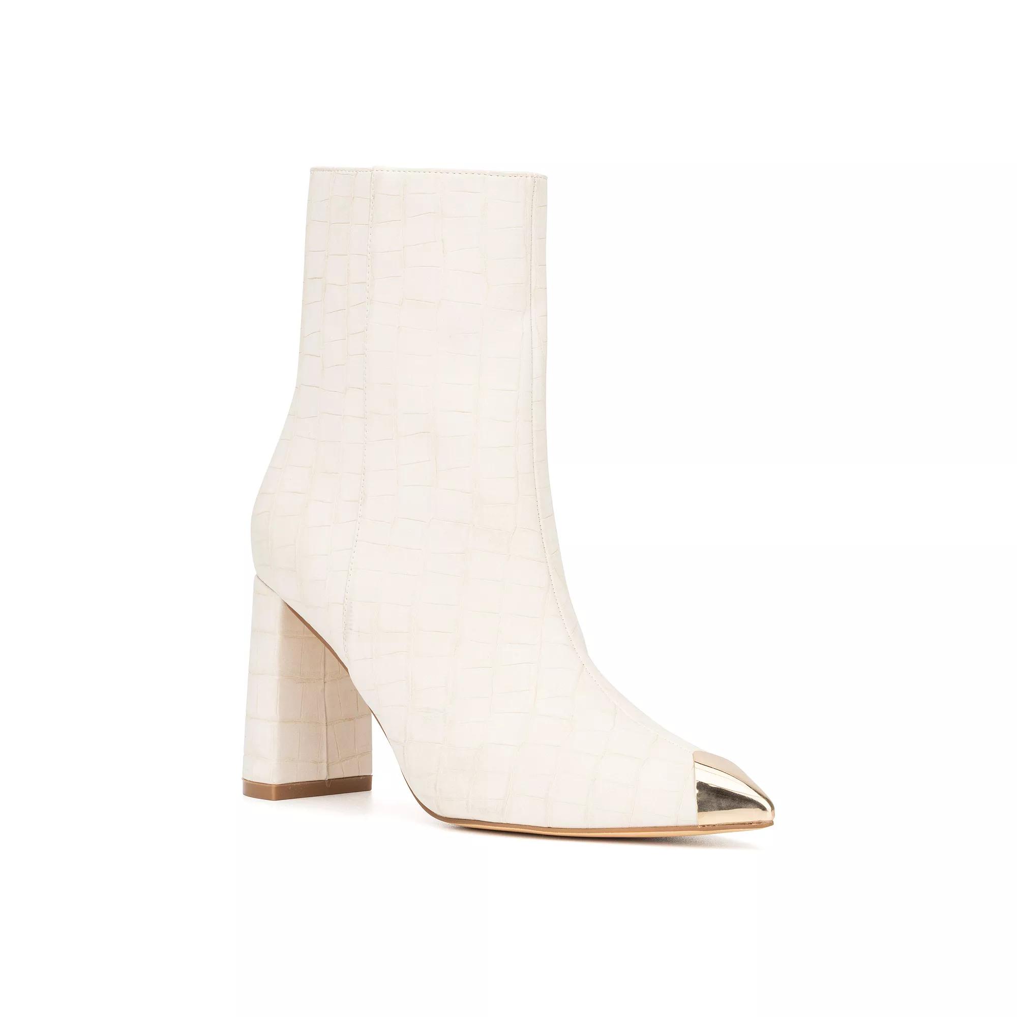 New York & Company Kyla Women's Ankle Boots, Size: 8, Ivory Product Image