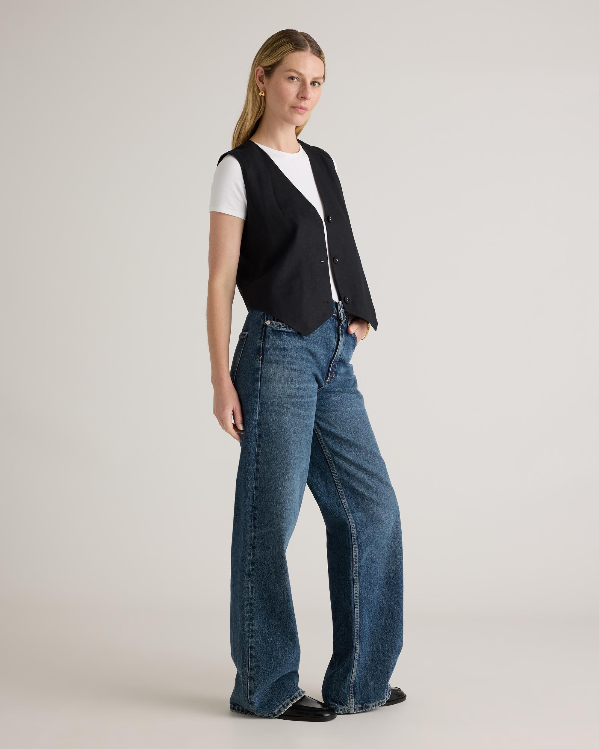 Quince | Women's 100% European Linen Vest Product Image