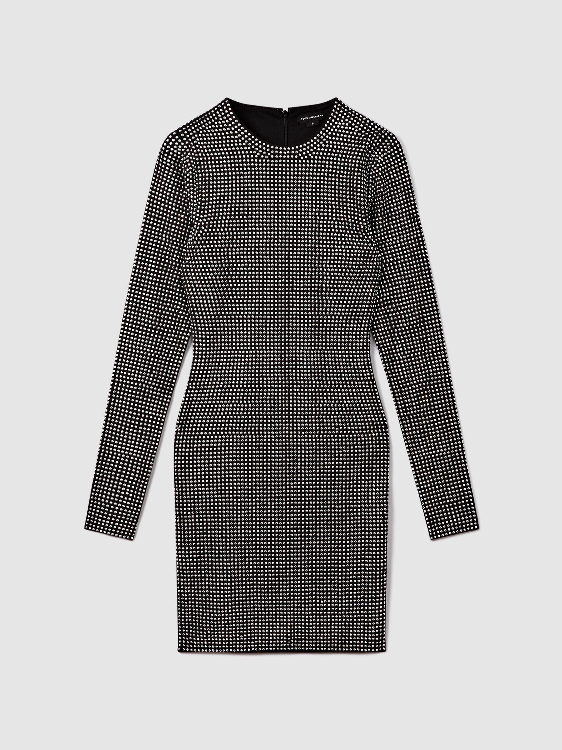 Good American Embellished Mini Dress in Black Product Image