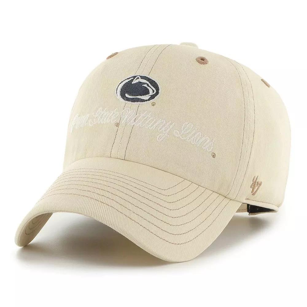 Women's '47 Tan Penn State Nittany Lions Haze Clean Up Adjustable Hat, Team Product Image