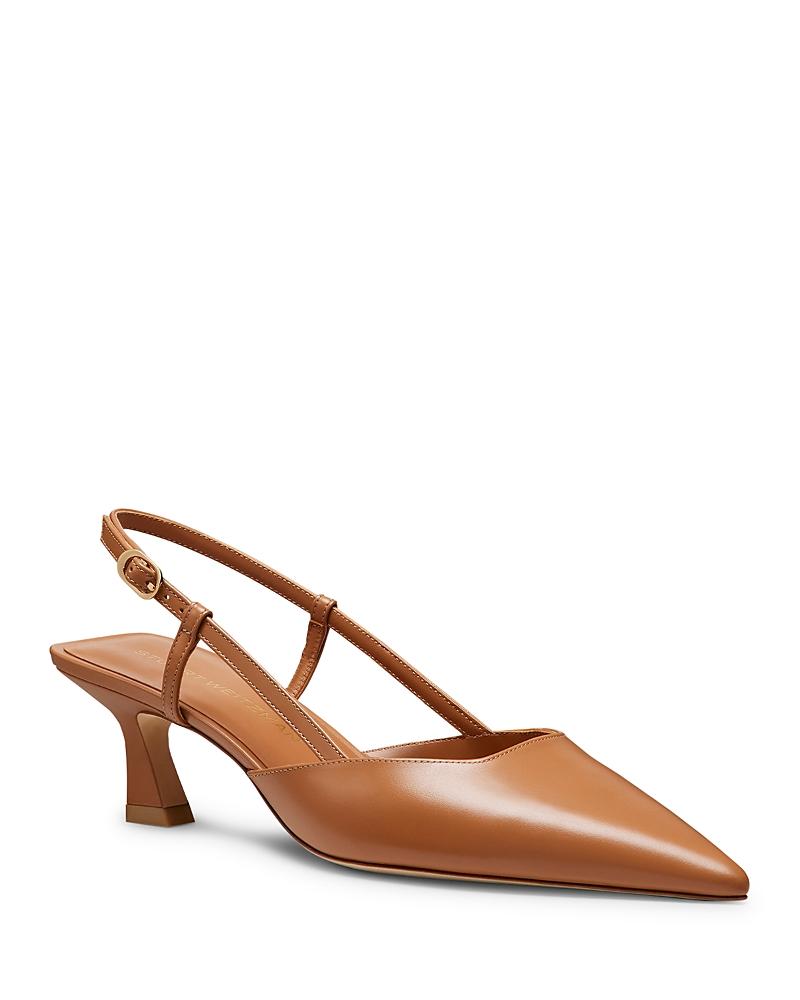 Womens Vinnie 50MM Leather Slingback Pumps Product Image