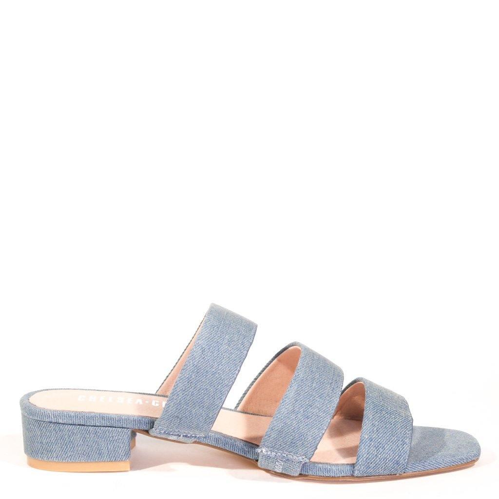 April Denim Sandal Mules Product Image